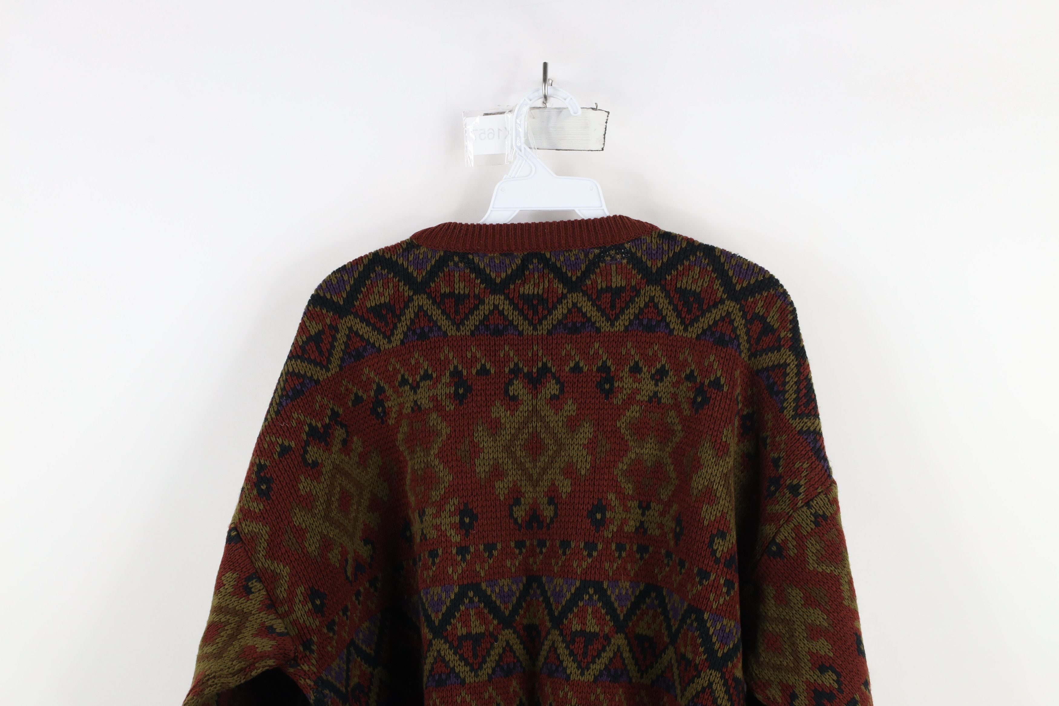 Vintage Vintage 90s Streetwear Southwestern Fiesta Knit Sweater Size US XL / EU 56 / 4 - 11 Thumbnail