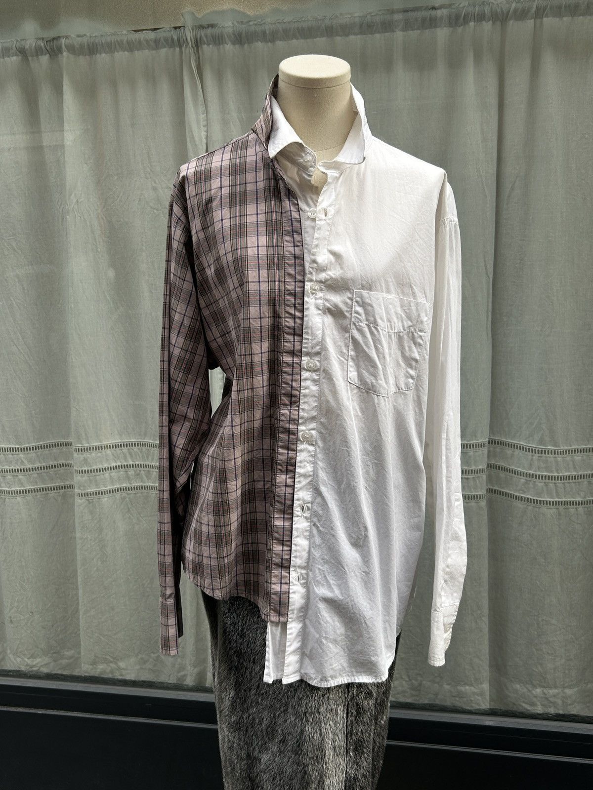 Vaquera Vaquera NYC F/W 2018 asymmetric mis-match button up Size M / US 6-8 / IT 42-44 - 2 Thumbnail