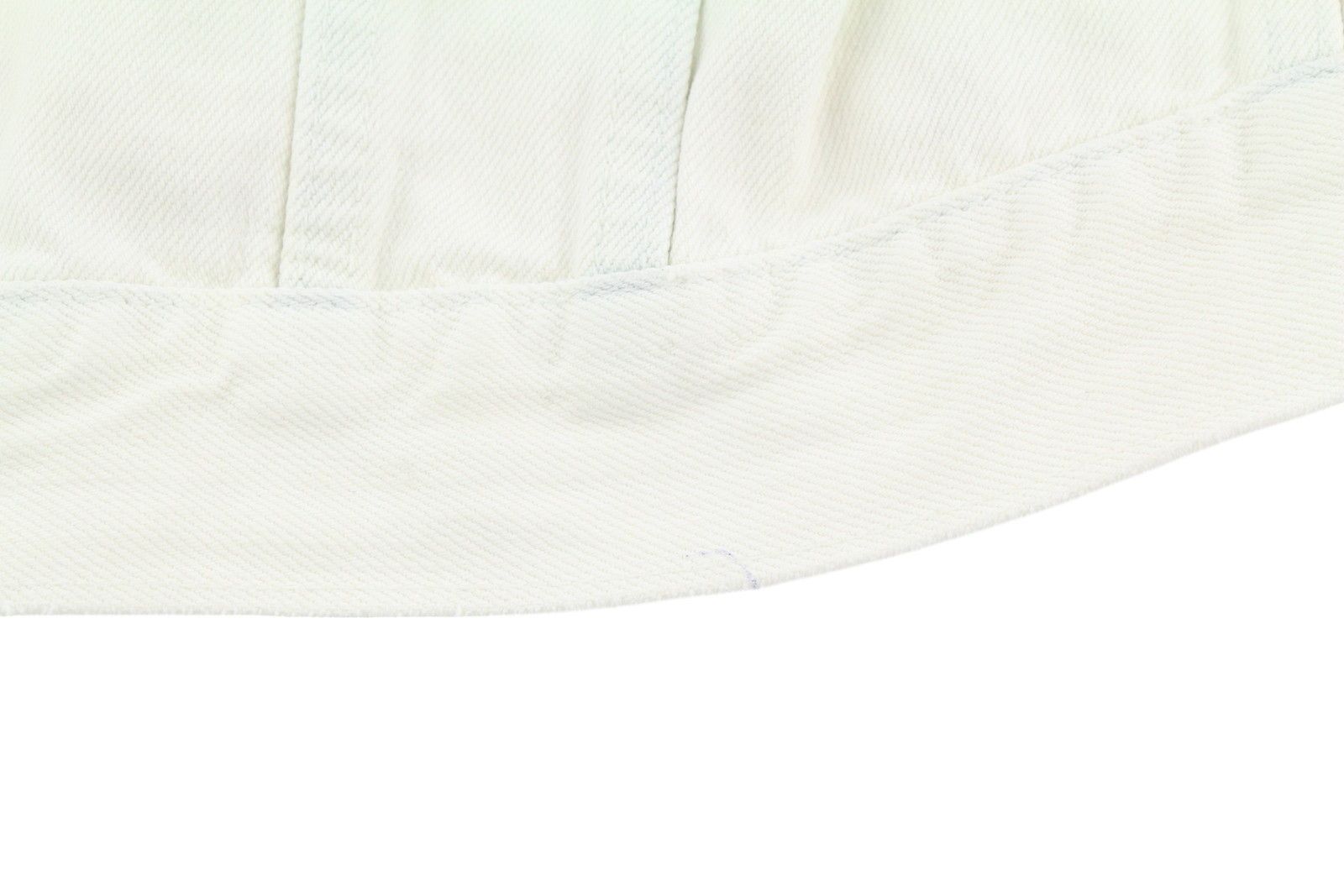 Nudie Jeans TERRY L Denim White Extreme Bleach Polo Jacket 83696 Size US L / EU 52-54 / 3 - 8 Thumbnail