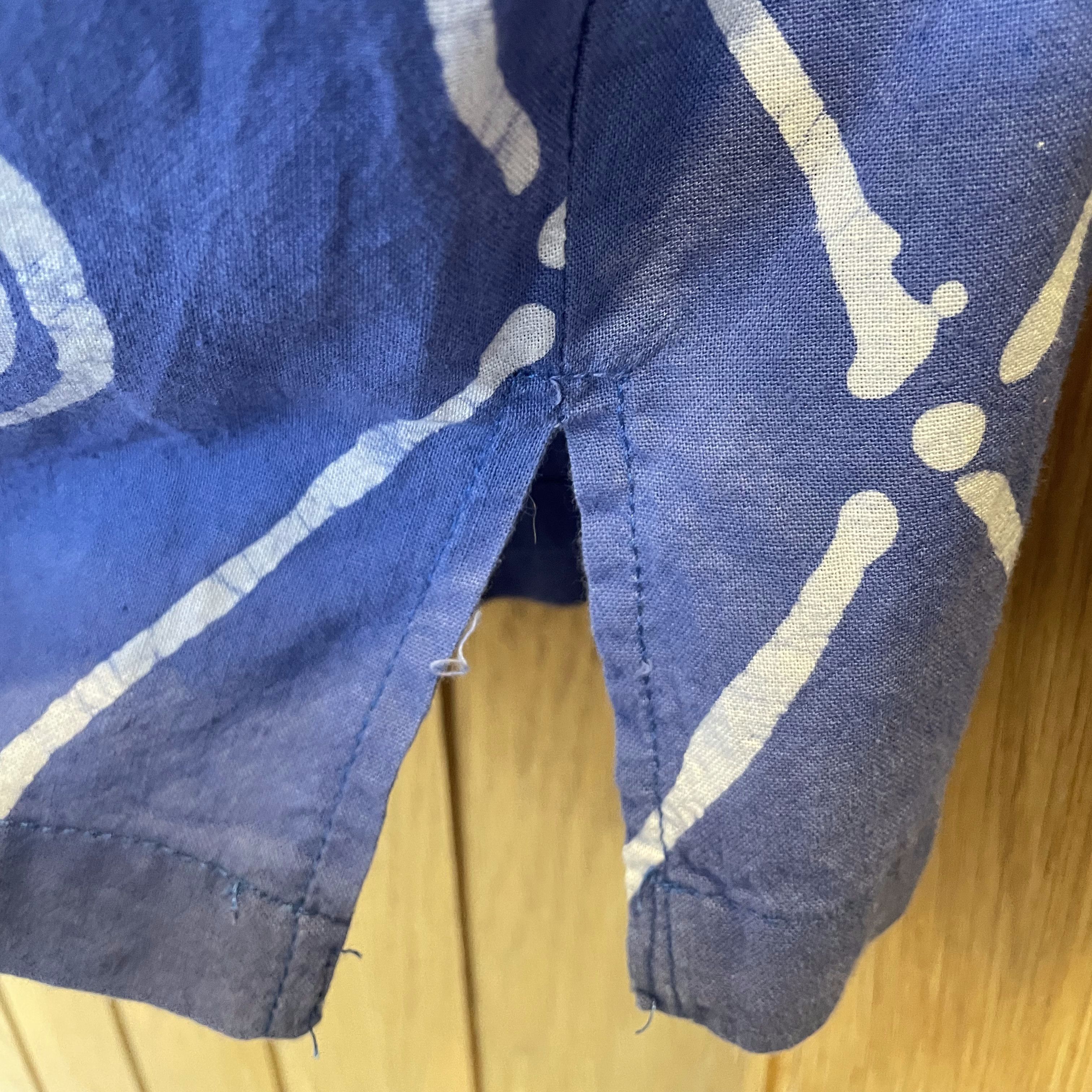 Post-Imperial Post-Imperial Azure Blue ‘Ijebu’ Adire Camp Shirt - L Size US L / EU 52-54 / 3 - 11 Thumbnail