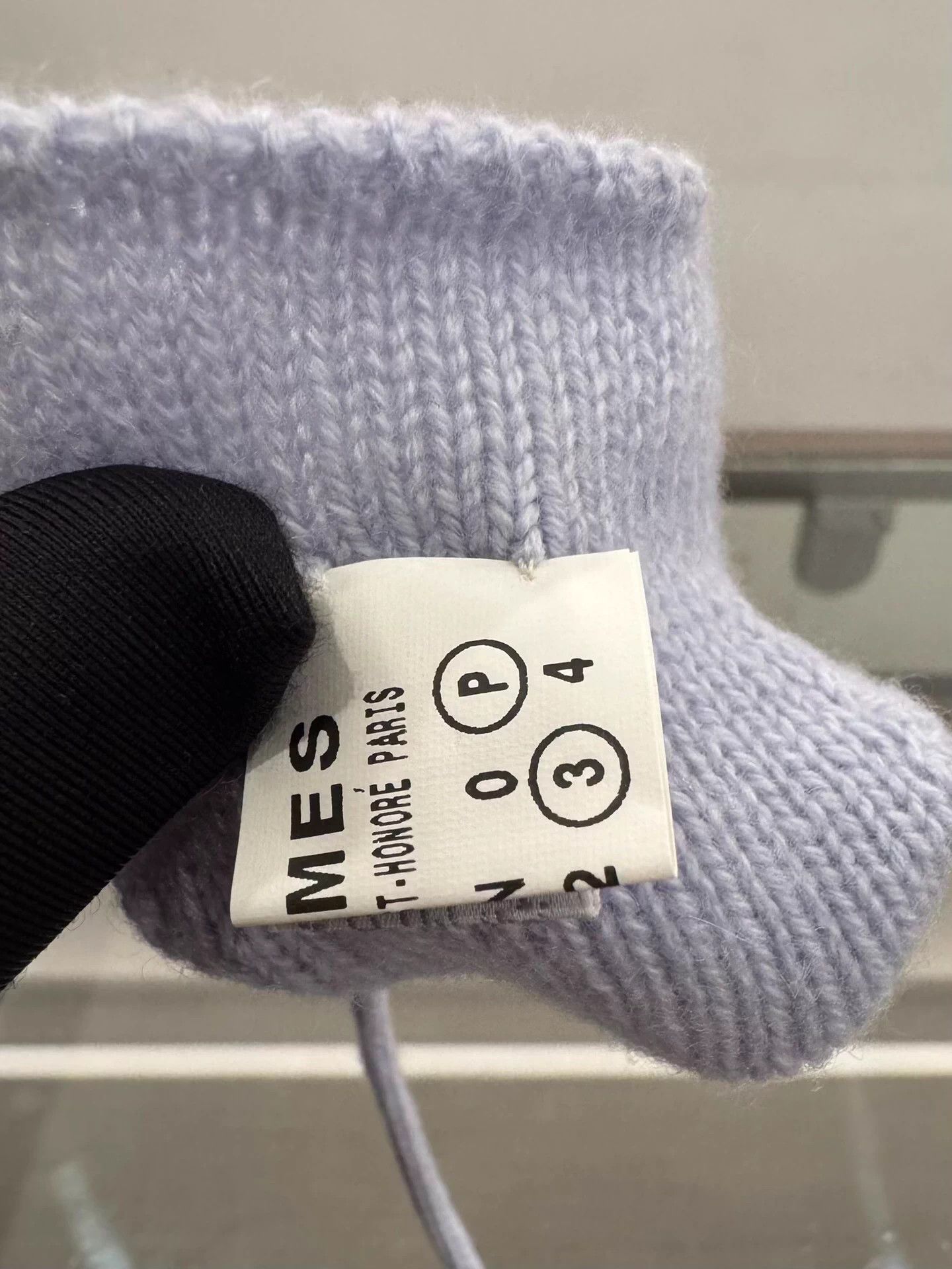 Hermes Hermes Kids Light Blue Embroidered Horse Logo Gloves Size ONE SIZE - 6 Thumbnail