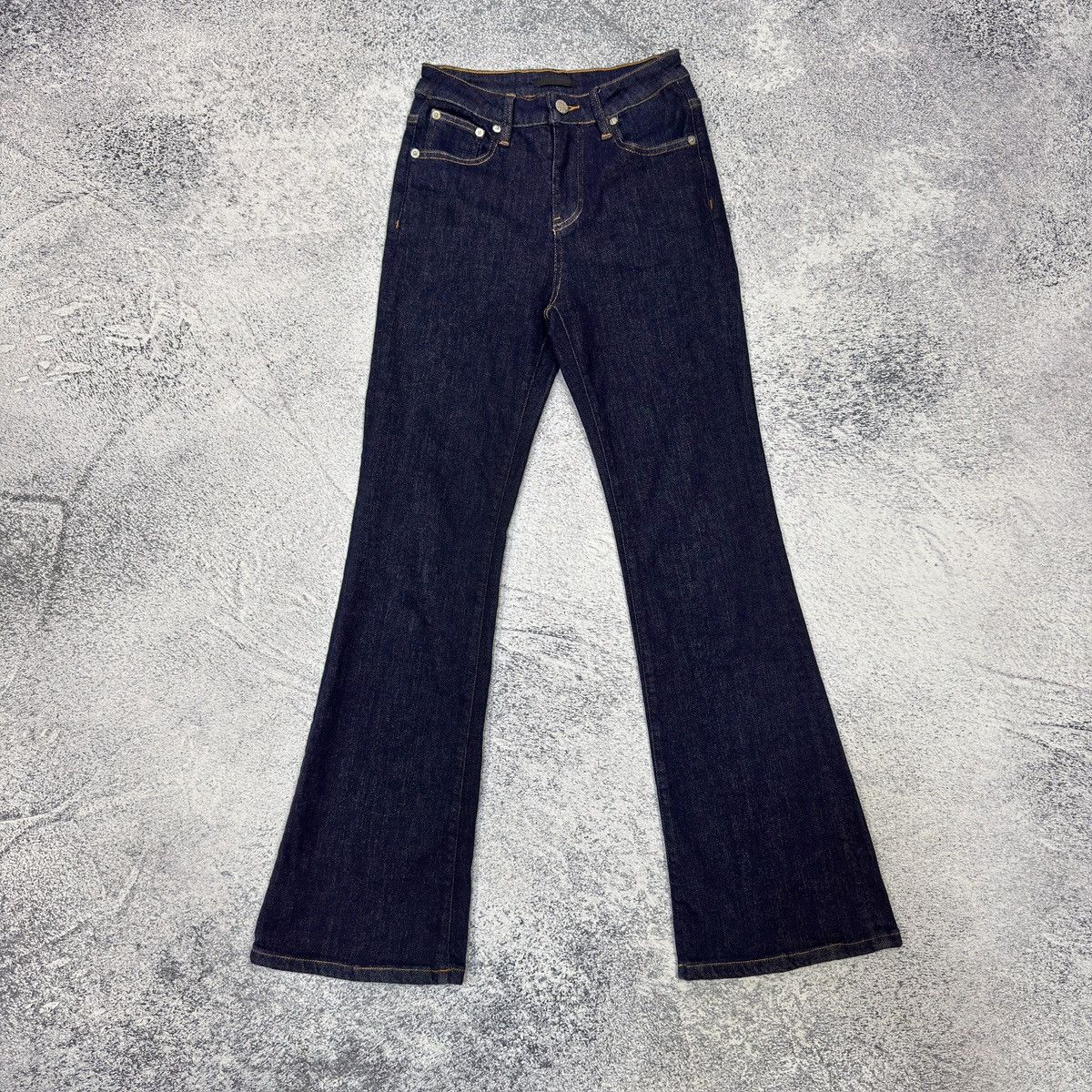Prada Prada Dark Indigo Flared Jeans 26 size Size 26" / US 2 / IT 38 - 1 Thumbnail