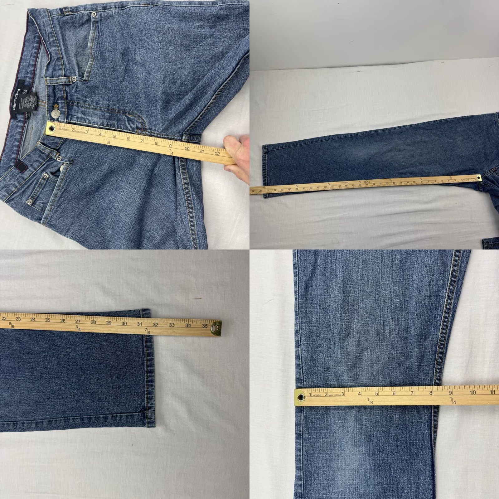 Kenneth Cole VINTAGE Kenneth Cole Jeans Adult 30x32 Hipster 90s Y2K Straight Jeans Zip Pocket Blue Cotton Spandex Men Mens Size US 30 / EU 46 - 8 Thumbnail