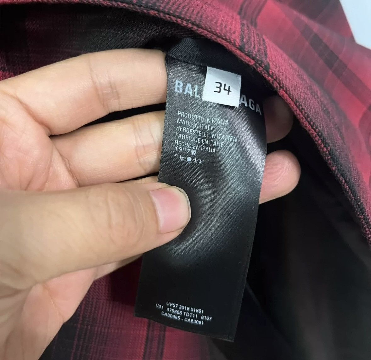 Balenciaga Balenciaga black red checked suit Size 34R - 4 Thumbnail