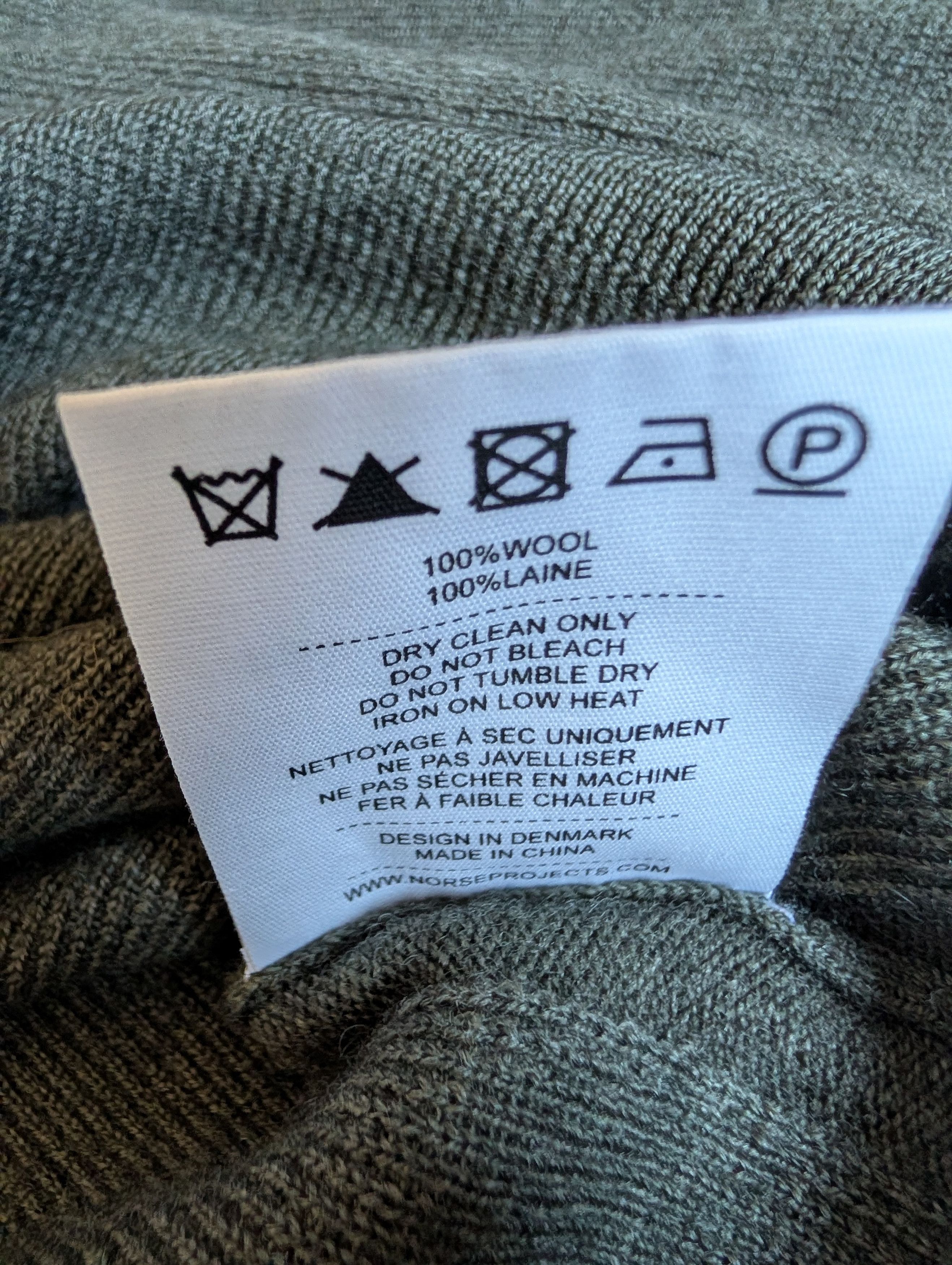 Norse Projects Sigfred Garment Dye Merino Sweater Size US M / EU 48-50 / 2 - 6 Thumbnail