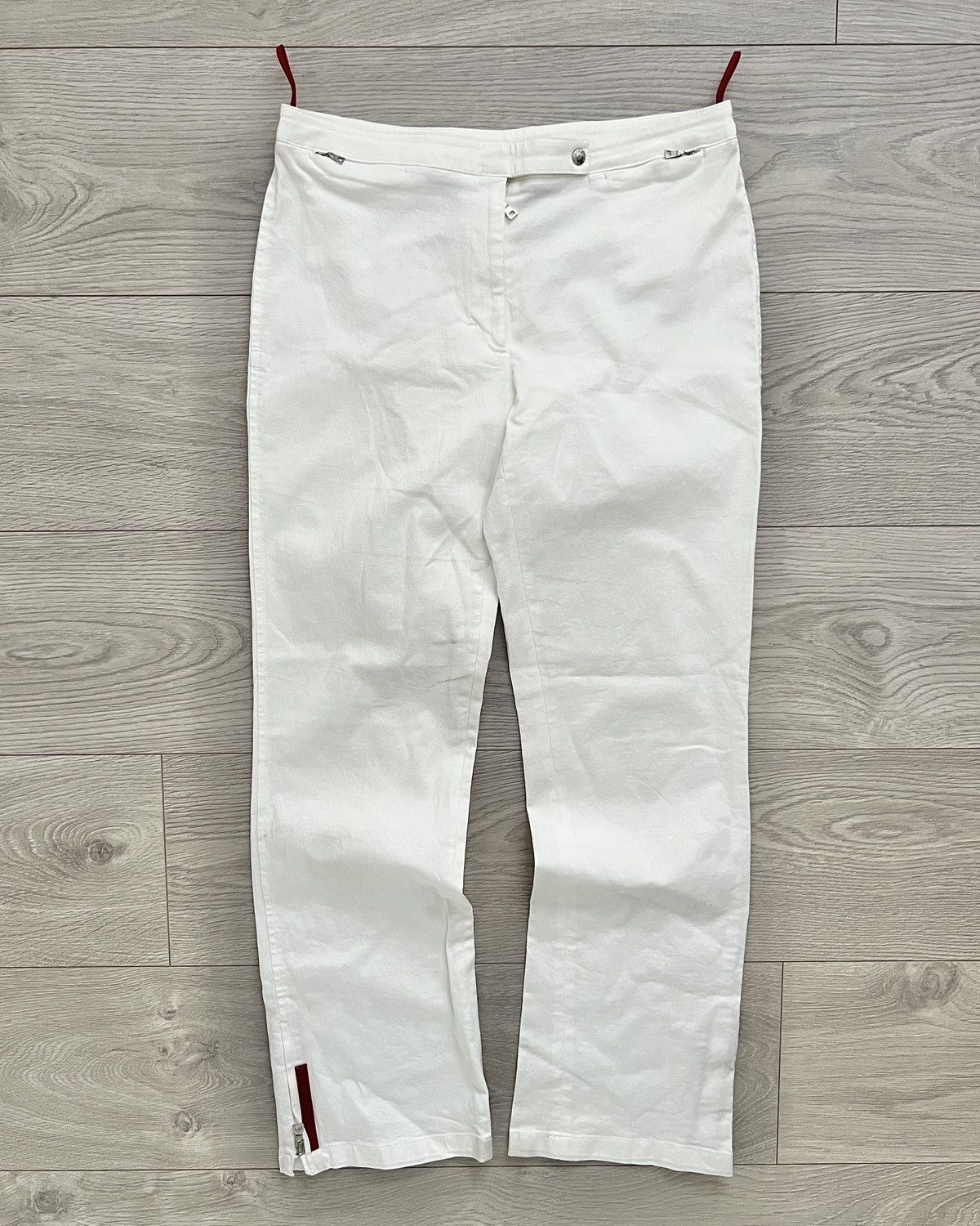 Prada Prada Sport 00s Womens Red Tab Denim Trousers Size 28" / US 6 / IT 42 - 1 Preview