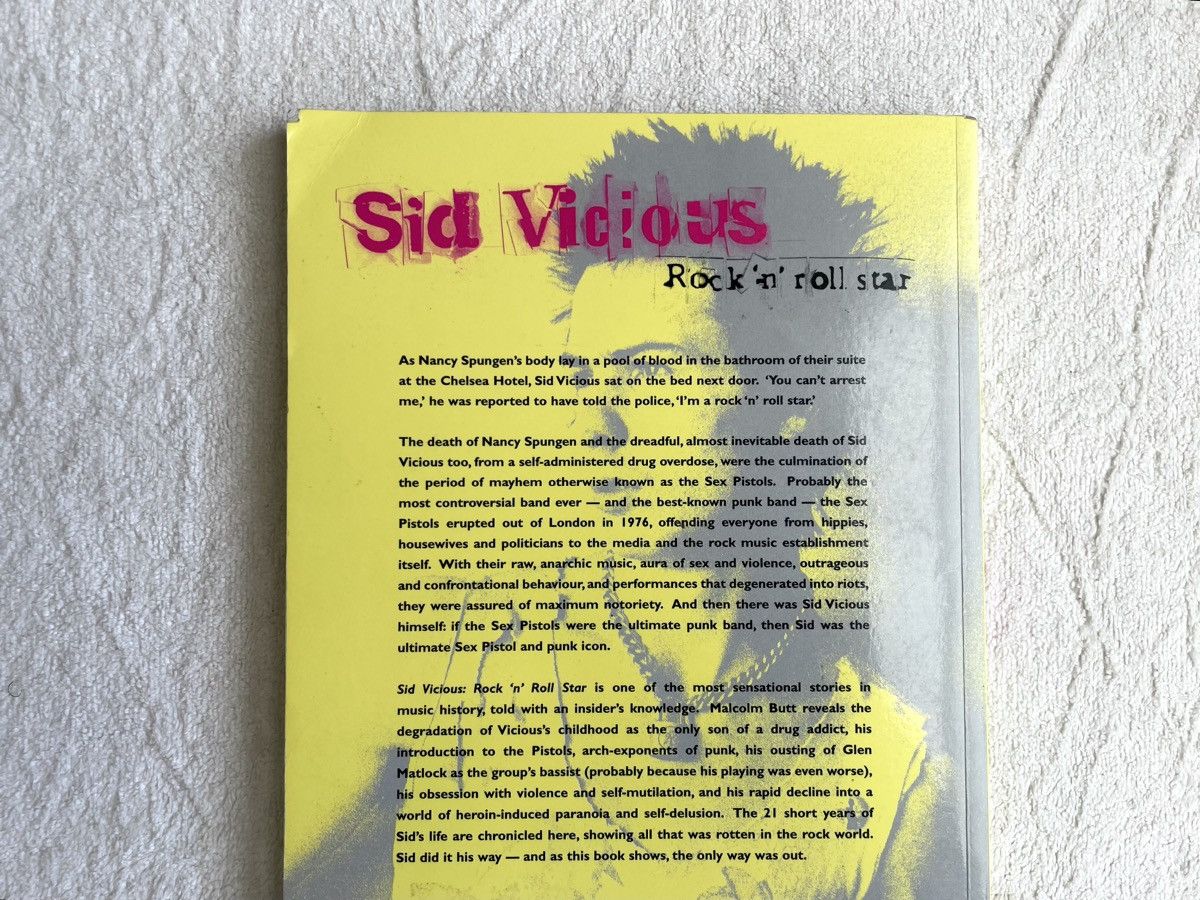 Other Sid Vicious, Sex Pistols: Rock 'n' Roll Star By Malcolm Butt Size ONE SIZE - 4 Thumbnail
