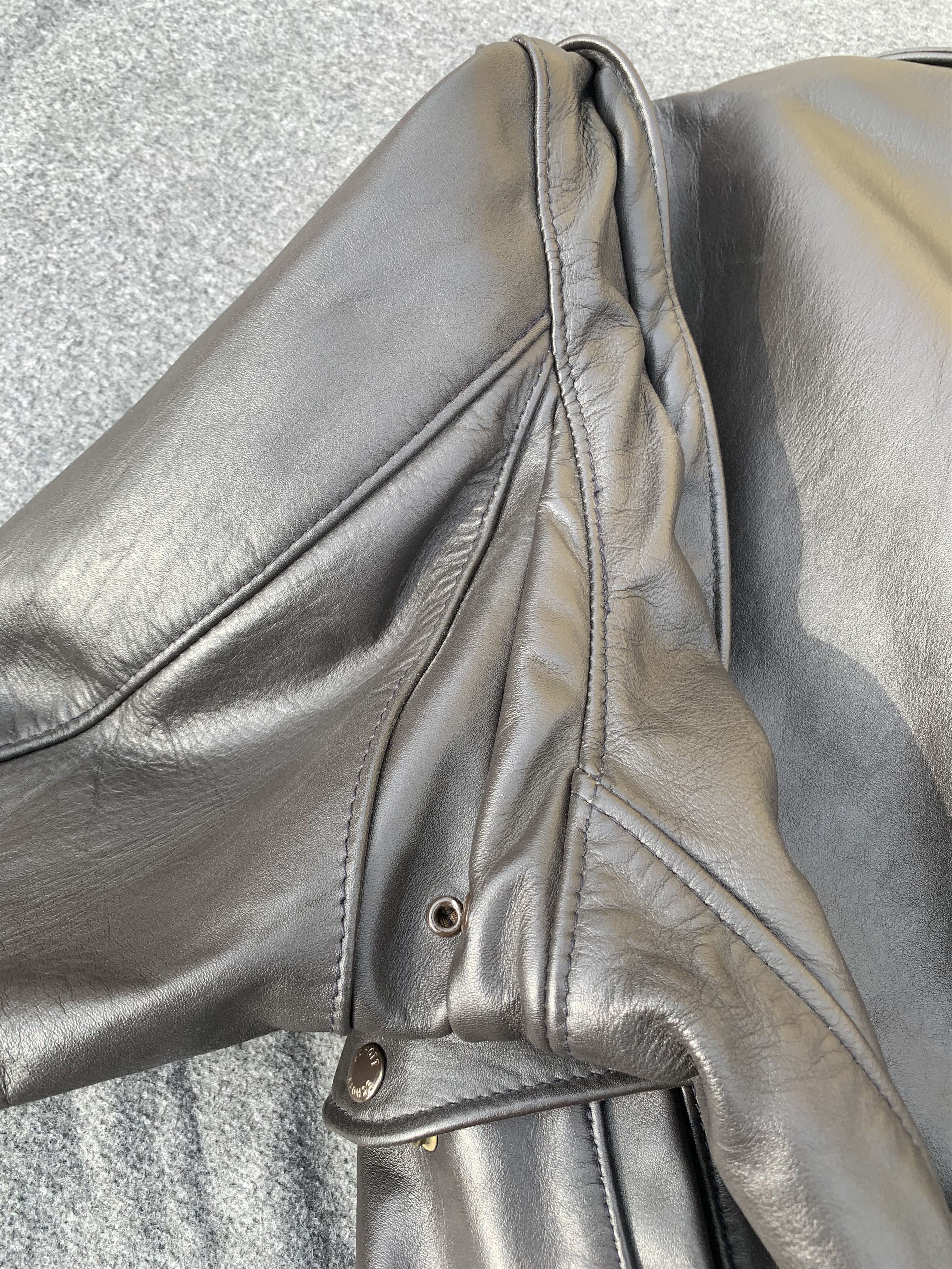 Schott Schott NYC 684SM – Naked Cowhide Flight Jacket – Size 52 US Size US L / EU 52-54 / 3 - 8 Thumbnail