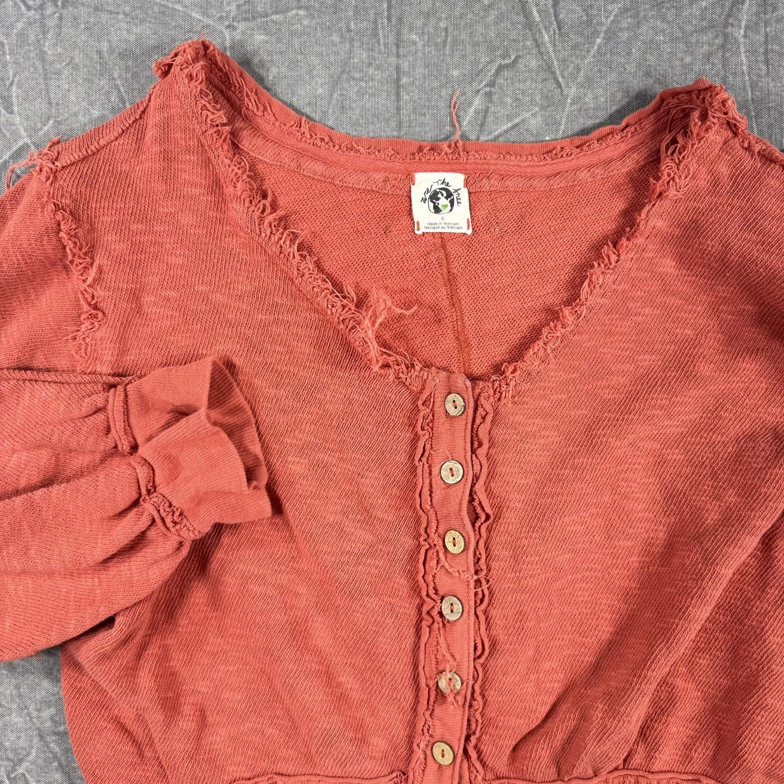Free People Free People Shirt Women's S Orange We the Free Golden Road Size S / US 4 / IT 40 - 1 Thumbnail