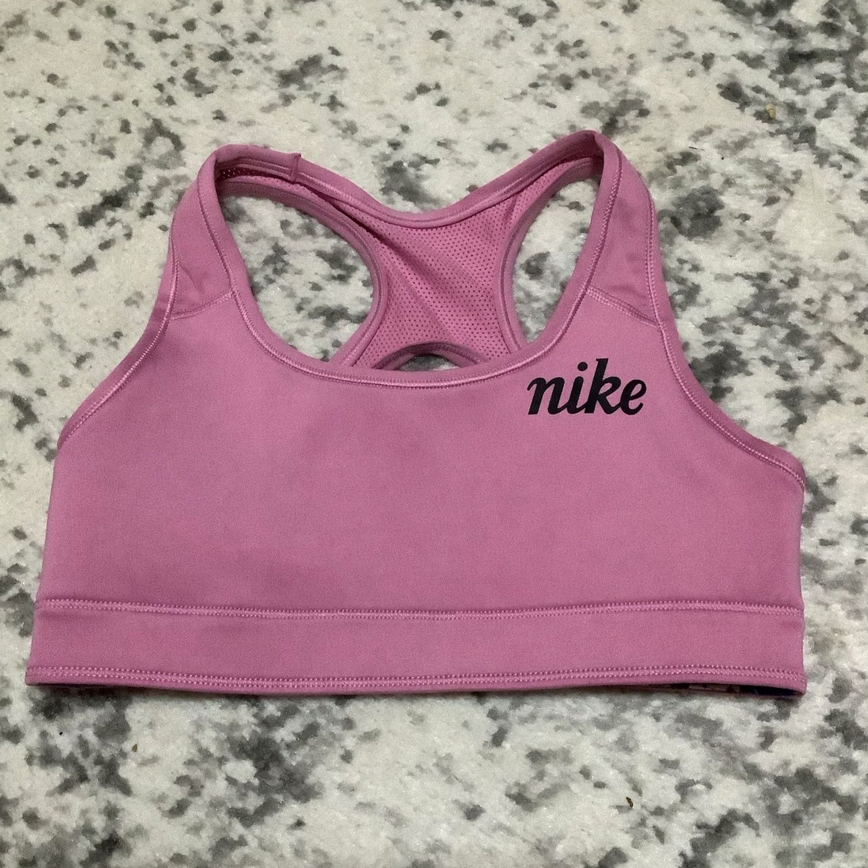 Nike Nike Reversible Sports Bra Racerback Pink/ Multi Color, SM, Womens, Bra, Nike, Activewear, Colorful, Reversible Size ONE SIZE - 3 Thumbnail