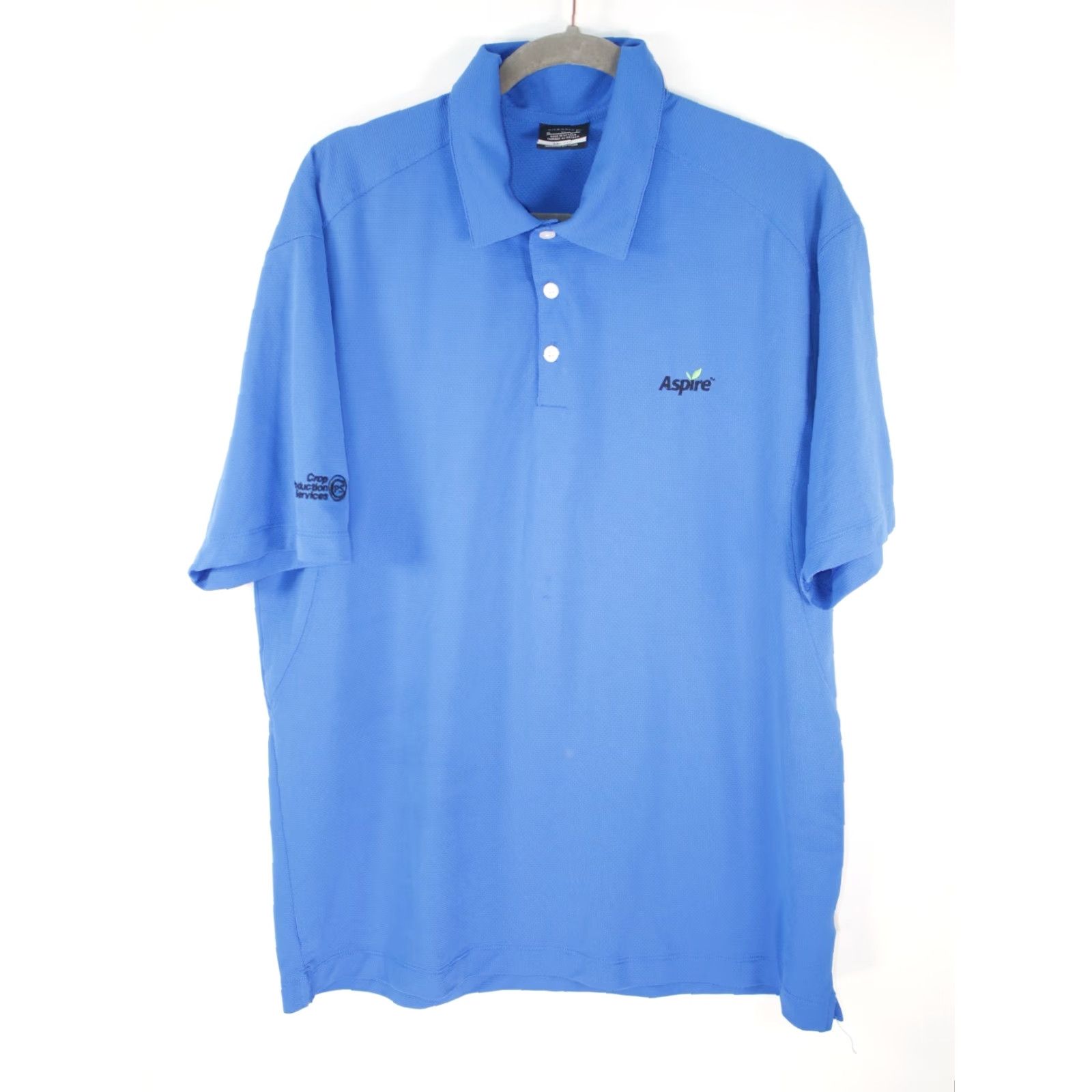 Nike Nike Golf Polo Shirt Adult XL Blue Dri-FIT Aspire Short Sleeve Casual S-Logo, 90s/Logo Size US XL / EU 56 / 4 - 5 Thumbnail