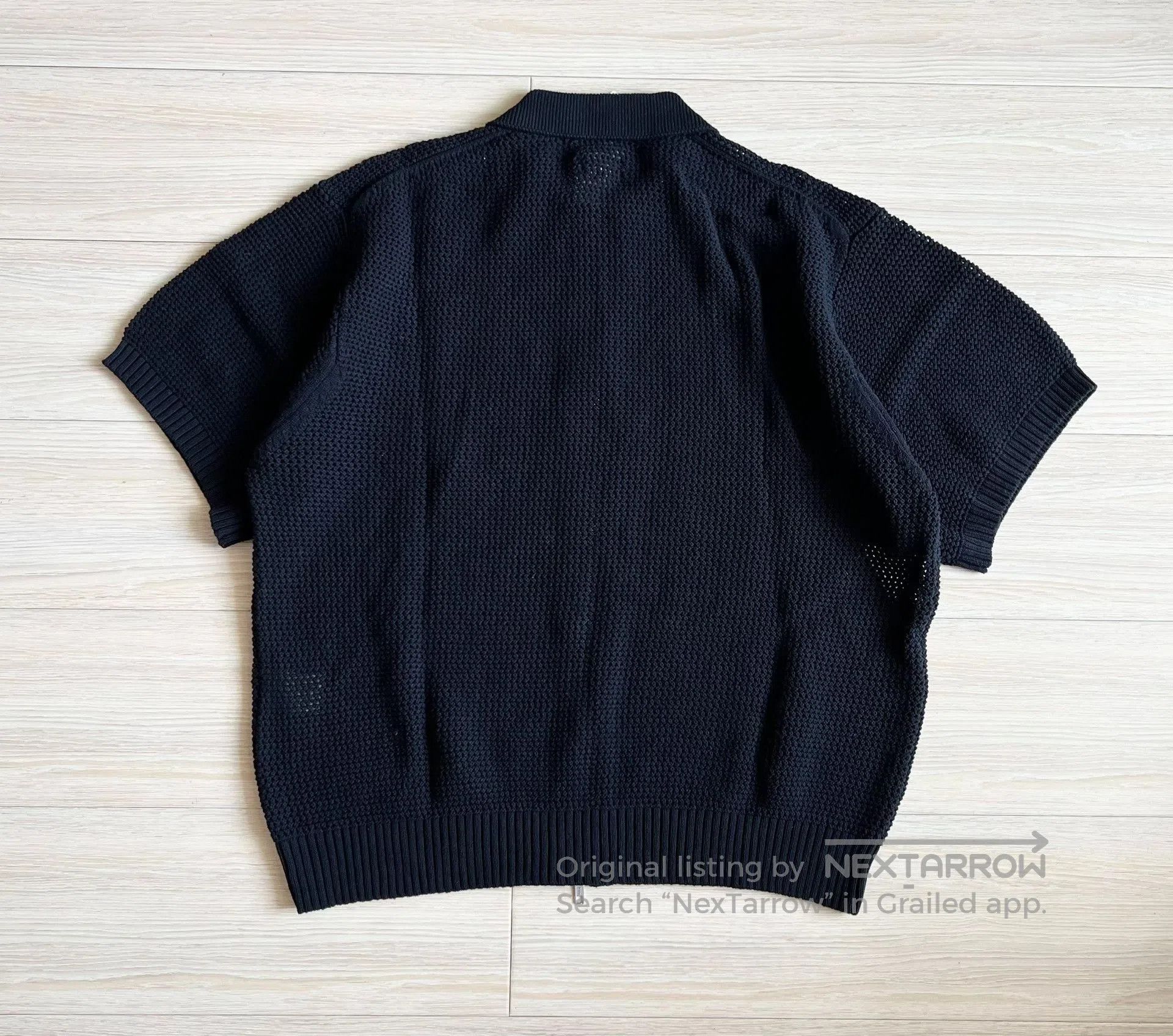 Beams Plus Beams Hollow Knit Zip Short Sleeve Cardigan. Size US L / EU 52-54 / 3 - 3 Thumbnail