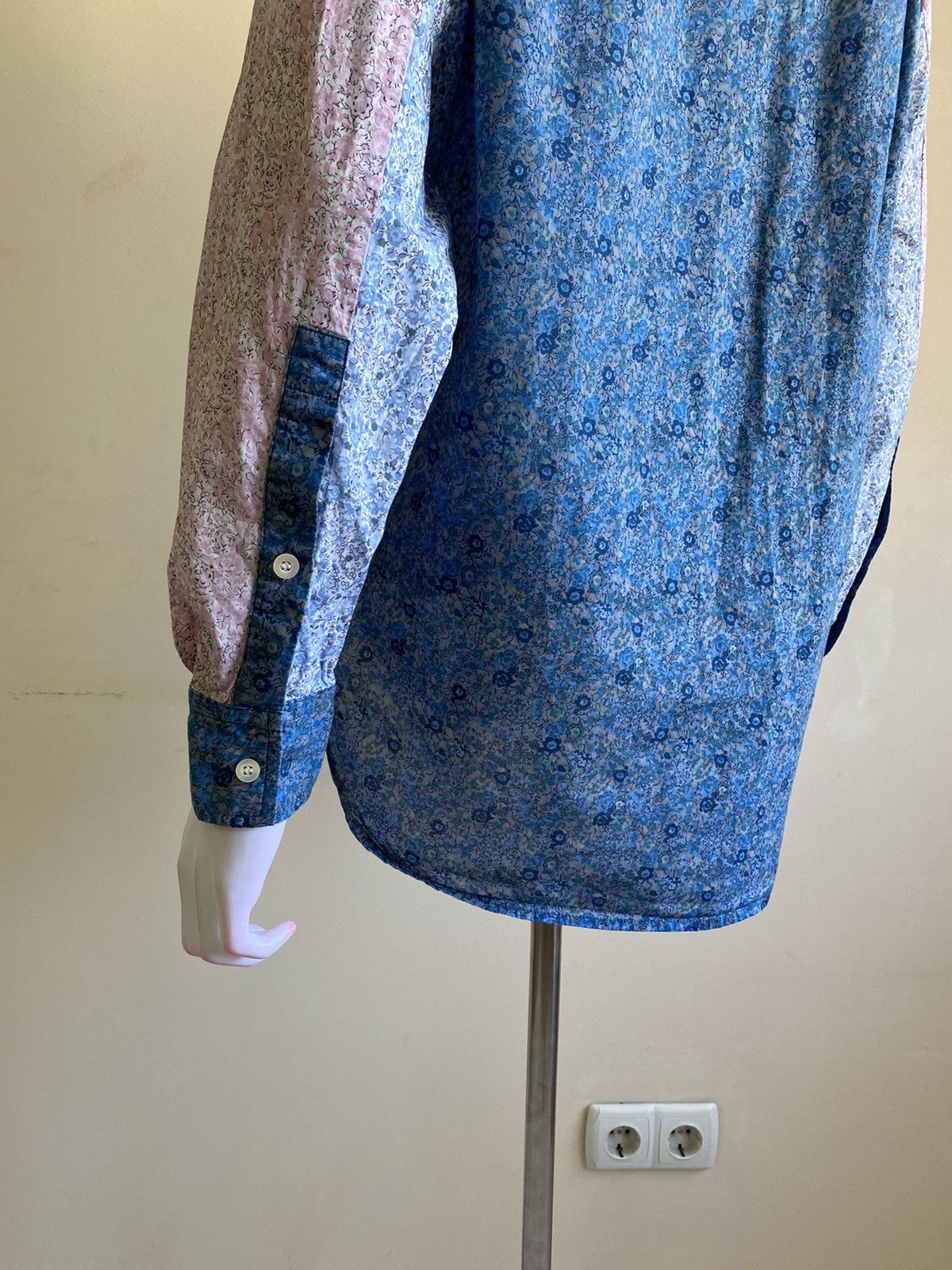 Loewe Loewe Multicolor Asymmetrical Button Up Patchwork Shirt Size XS / US 0-2 / IT 36-38 - 14 Thumbnail
