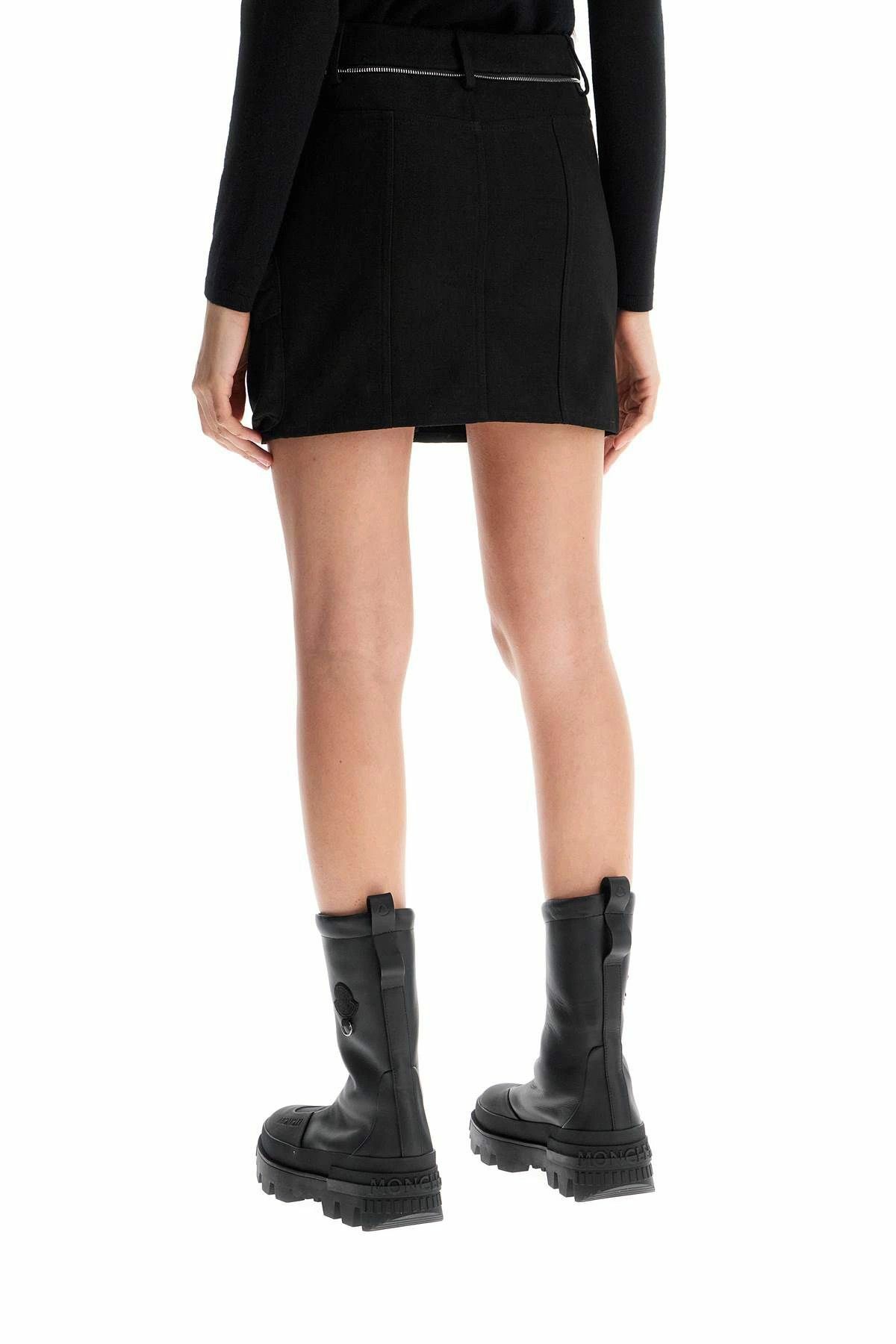Moncler o1y1125 Mini Skirt in Black Size 28" / US 6 / IT 42 - 4 Thumbnail