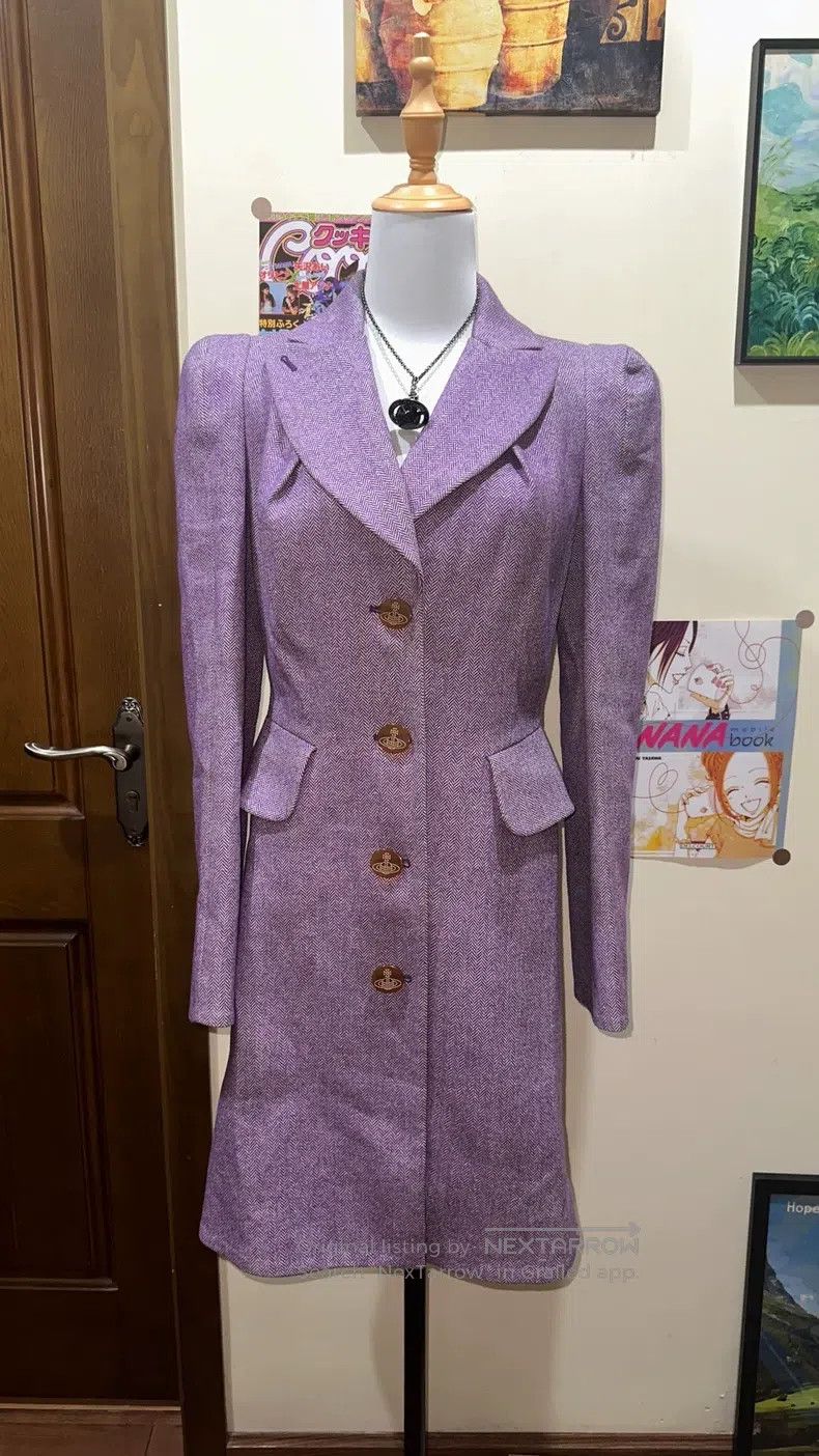 Vivienne Westwood Vivienne Westwood Purple wool overcoat Size XS / US 0-2 / IT 36-38 - 1 Thumbnail