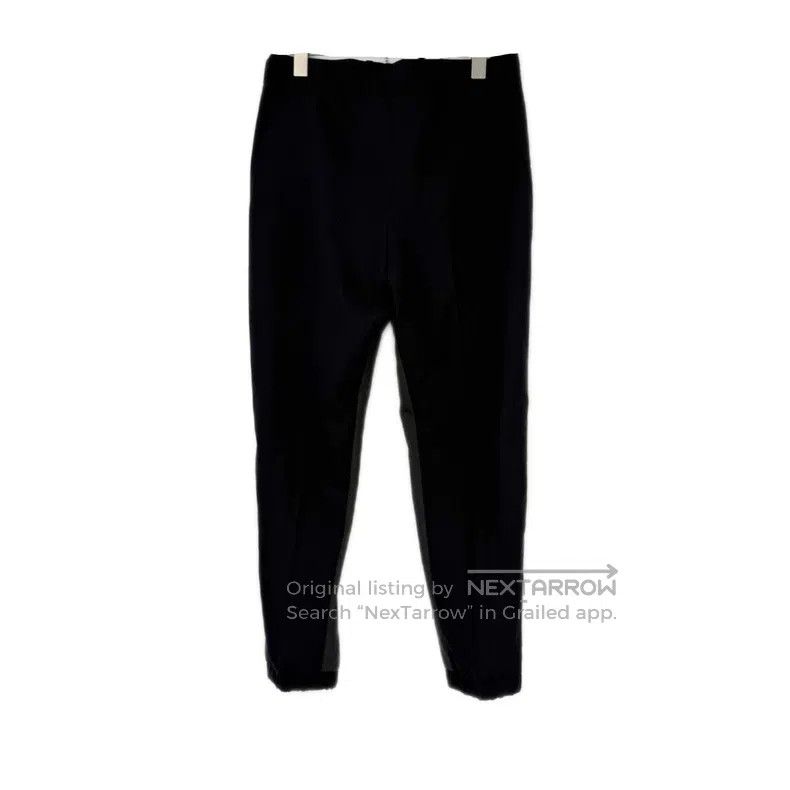 Prada Prada Dark blue sheep wool tie-up suit trousers Size 38R - 2 Thumbnail