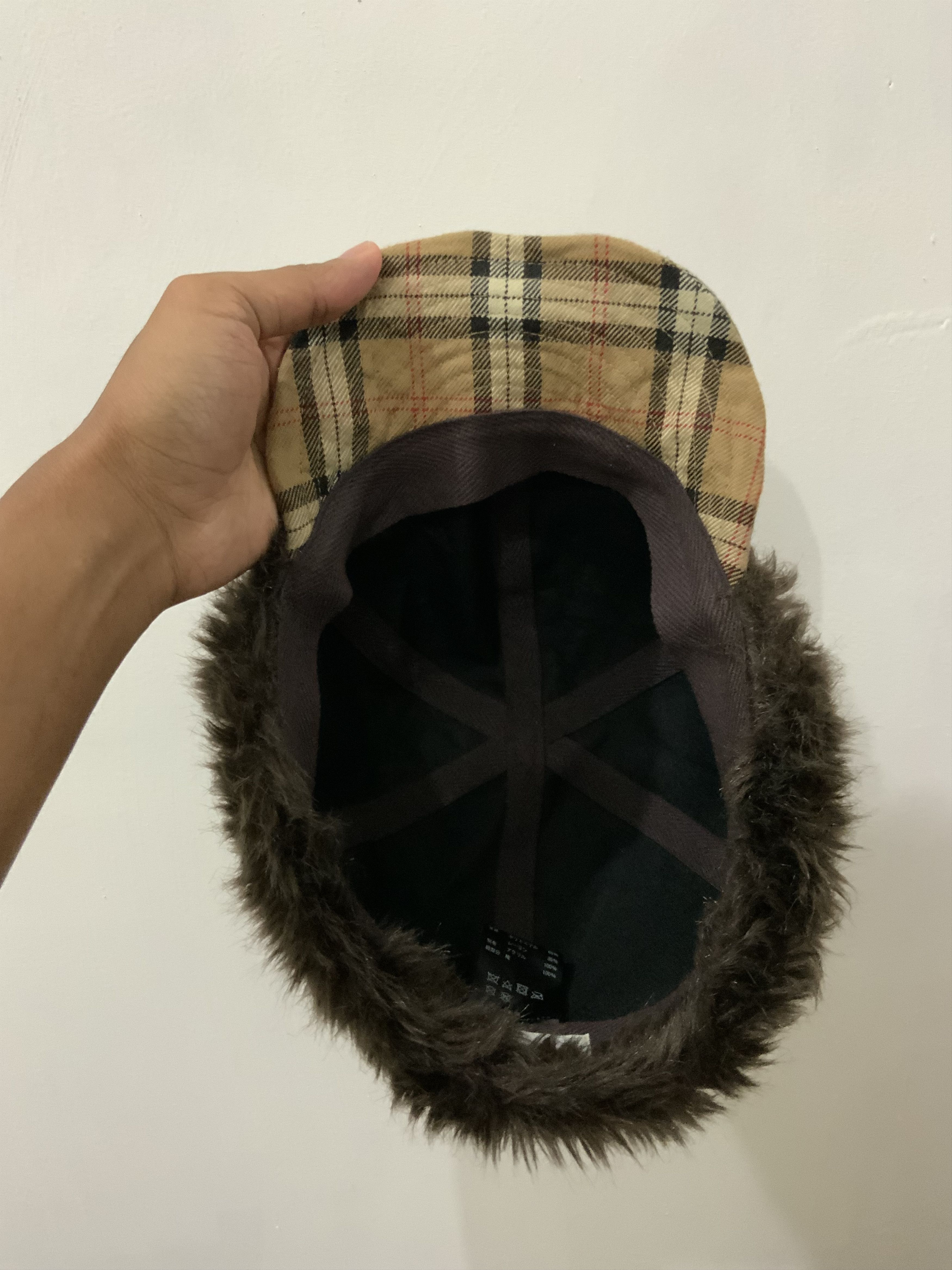 Japanese Brand Gloria Cordes Tokyo Fur inspired by Burberry Trooper Hat Size ONE SIZE - 7 Thumbnail