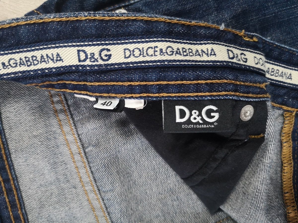 Dolce & Gabbana Dolce&gabbana Metal Logo Denim Pants Size US 40 / EU 56 - 8 Thumbnail