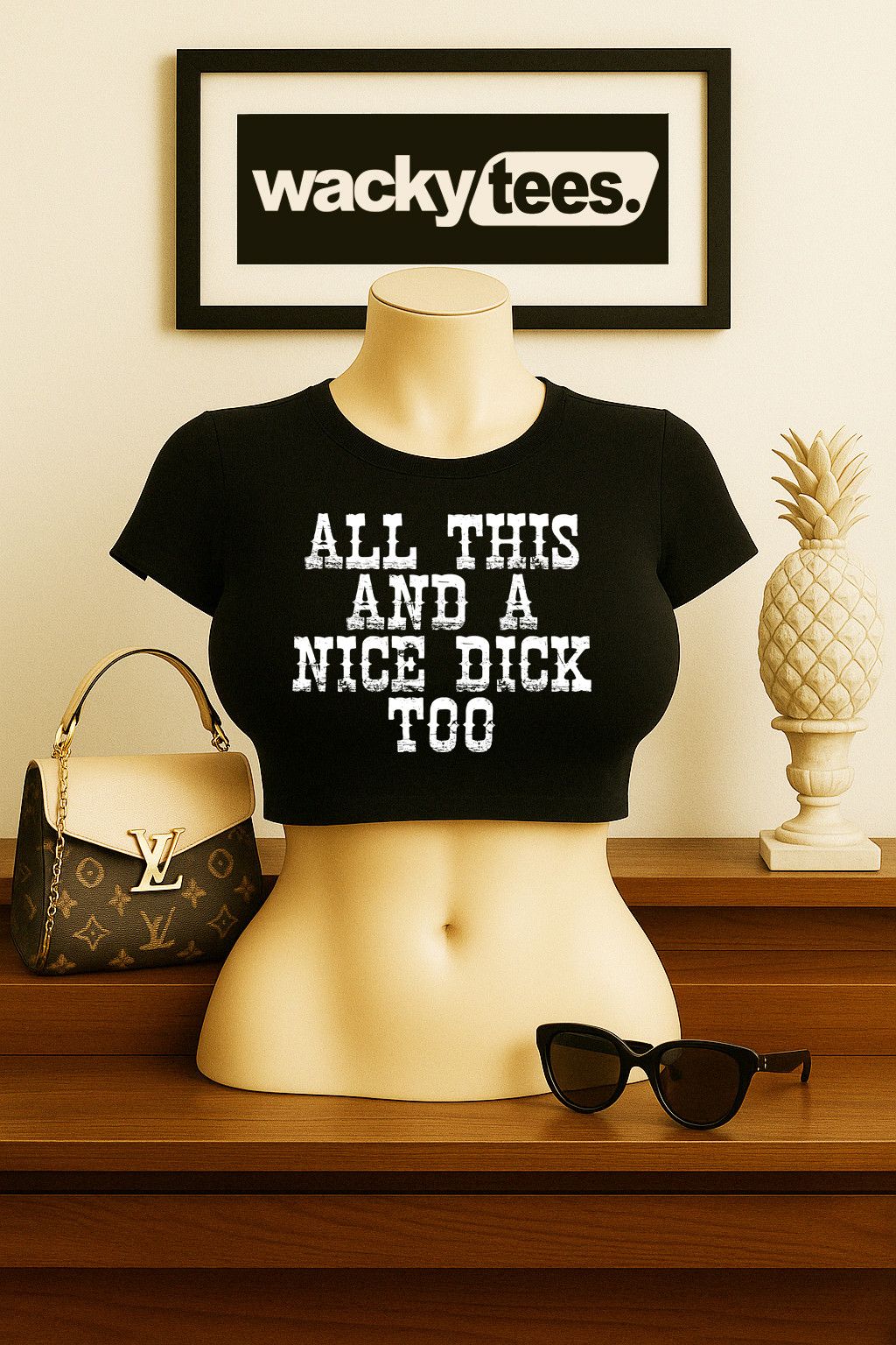 Other All This and a Nice Dick Too Funny Graphic Tee Shirt Size US S / EU 44-46 / 1 - 4 Thumbnail