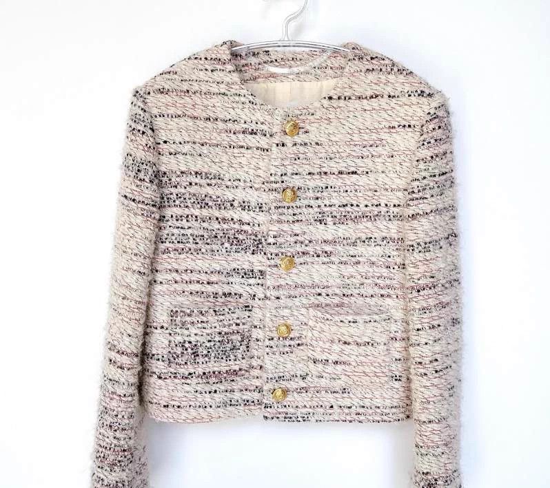 Chanel Celine tweed jacket 34 Size XS / US 0-2 / IT 36-38 - 1 Thumbnail