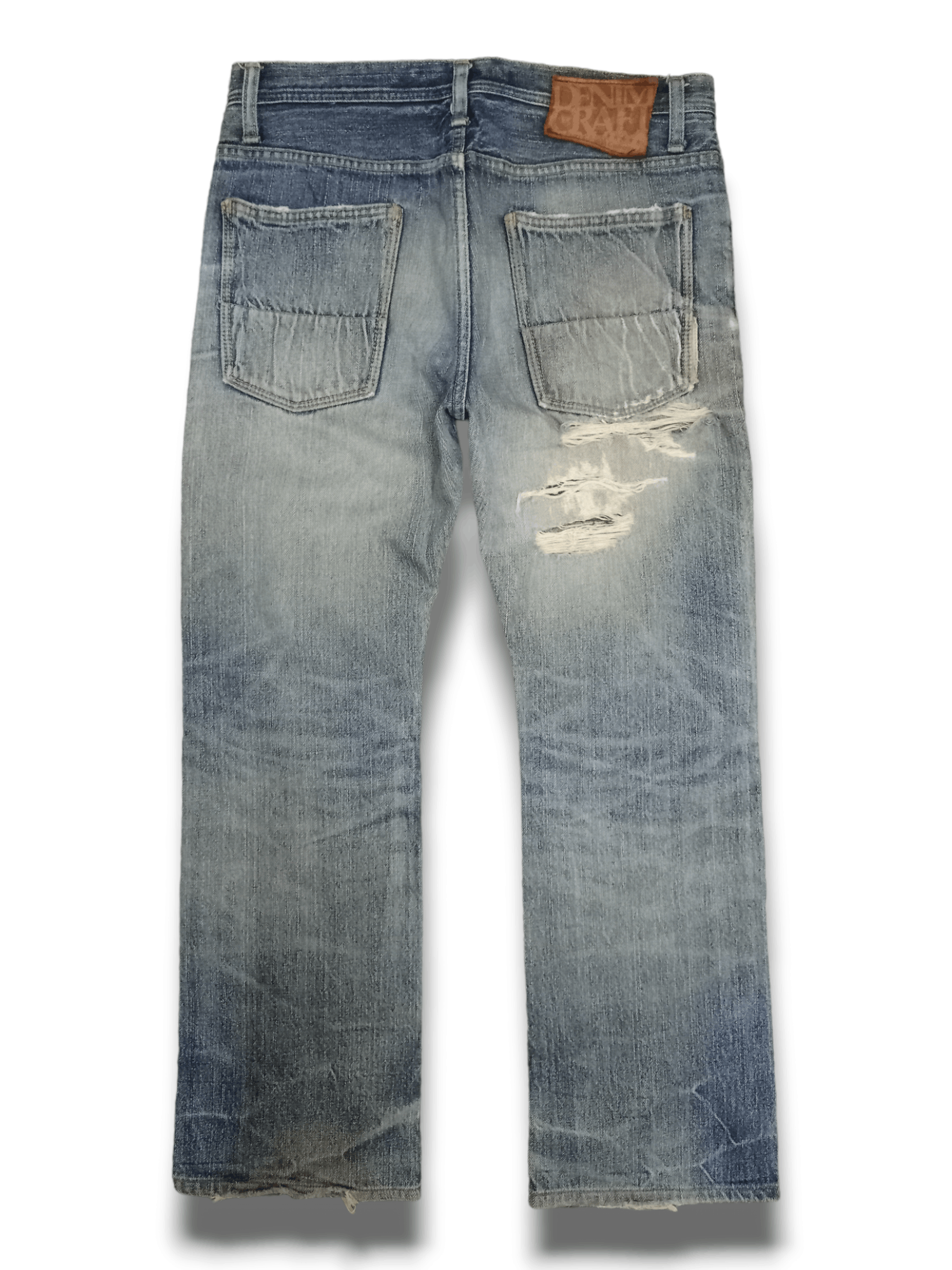 Japanese Brand Vintage Japanese Denim Crafts Distressed Baggy Jeans Size US 32 / EU 48 - 2 Thumbnail