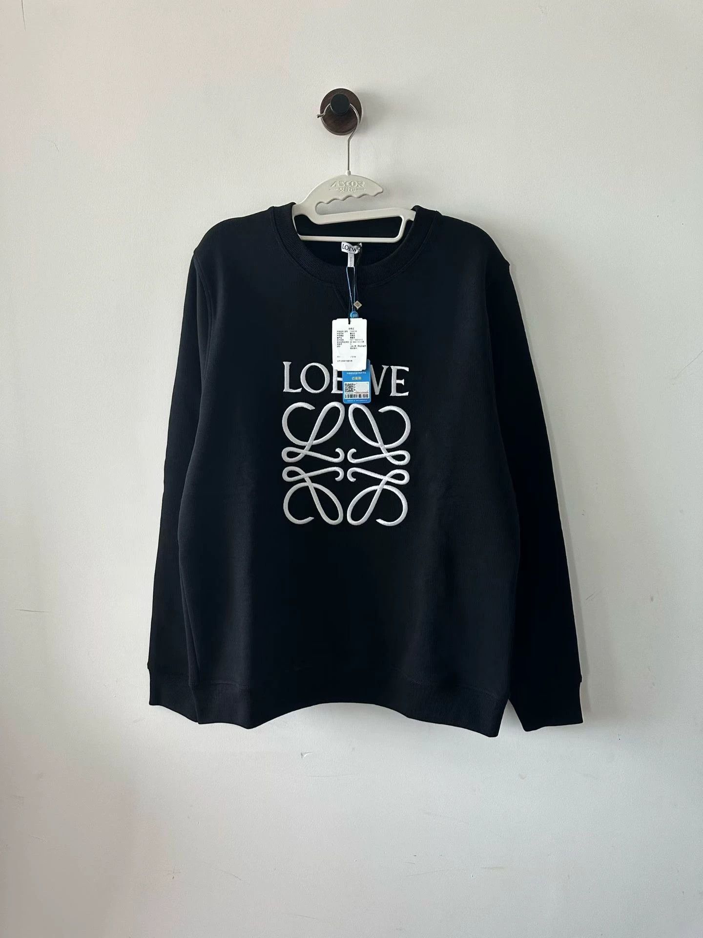 Loewe LOEWE Black Embroidered Sweatshirt L Size US L / EU 52-54 / 3 - 1 Thumbnail