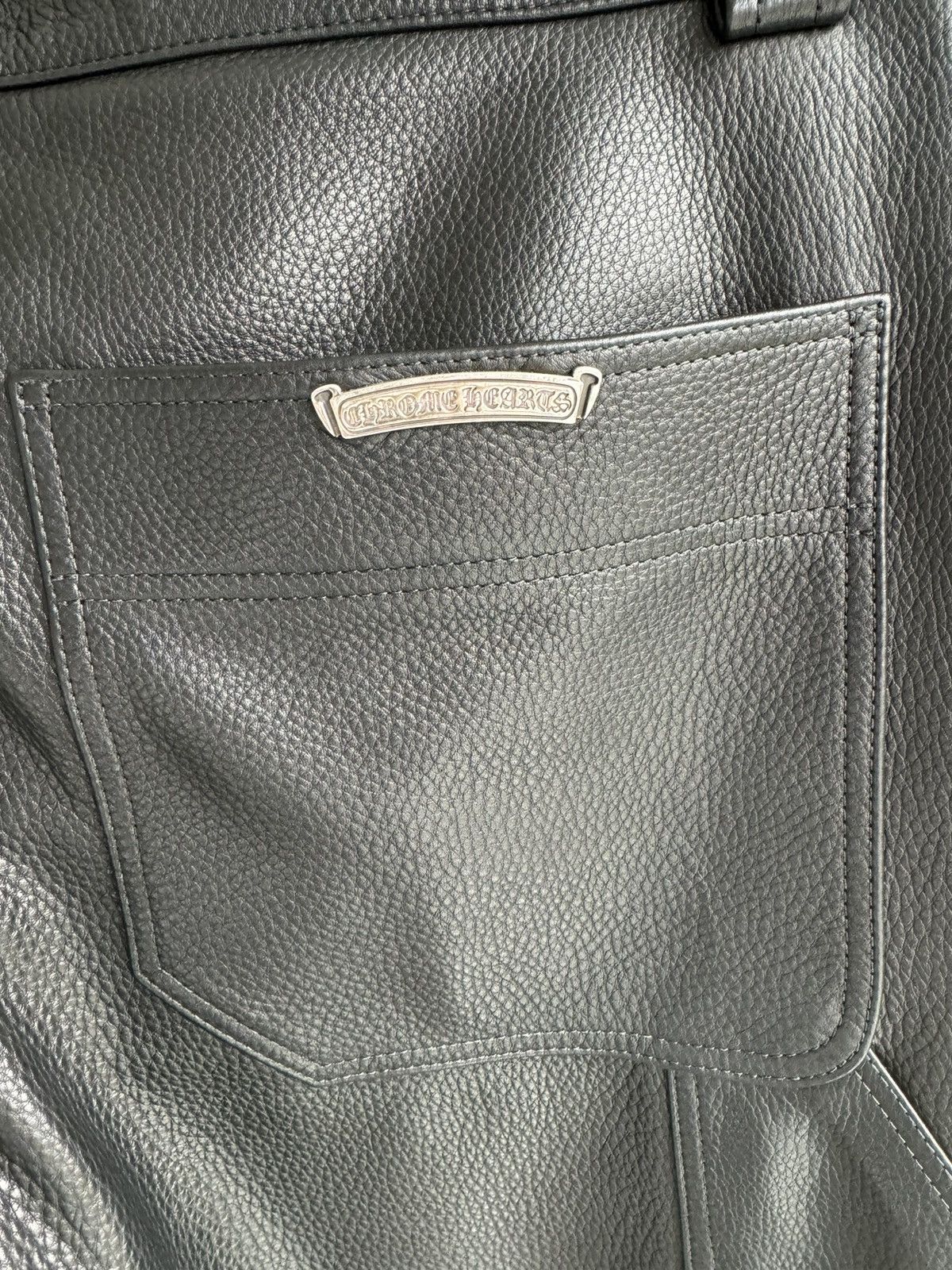 Chrome Hearts CHROME HEARTS LEATHER CARPENTER PANTS VERY RARE Size US 34 / EU 50 - 4 Thumbnail