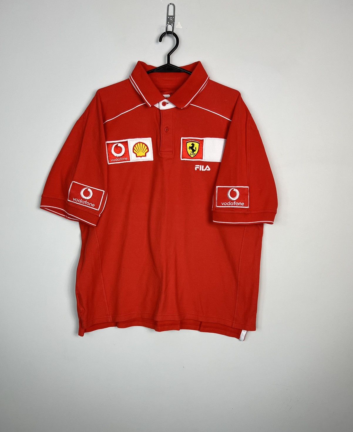 Ferrari Polo Shirt Fila Ferrari F1 Racing Nascar Vintage 90’s Size US XXL / EU 58 / 5 - 1 Thumbnail