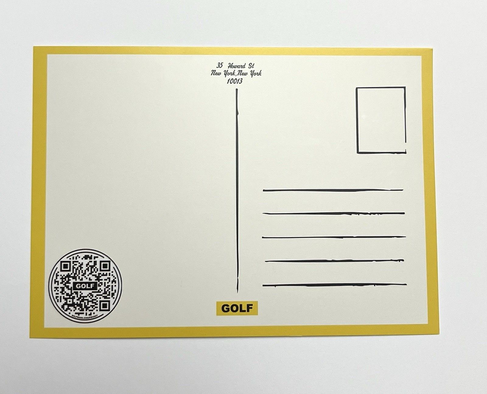 Golf Wang Golf Wang Tyler the Creator Welcome 2 New York City Postcard Size ONE SIZE - 2 Thumbnail