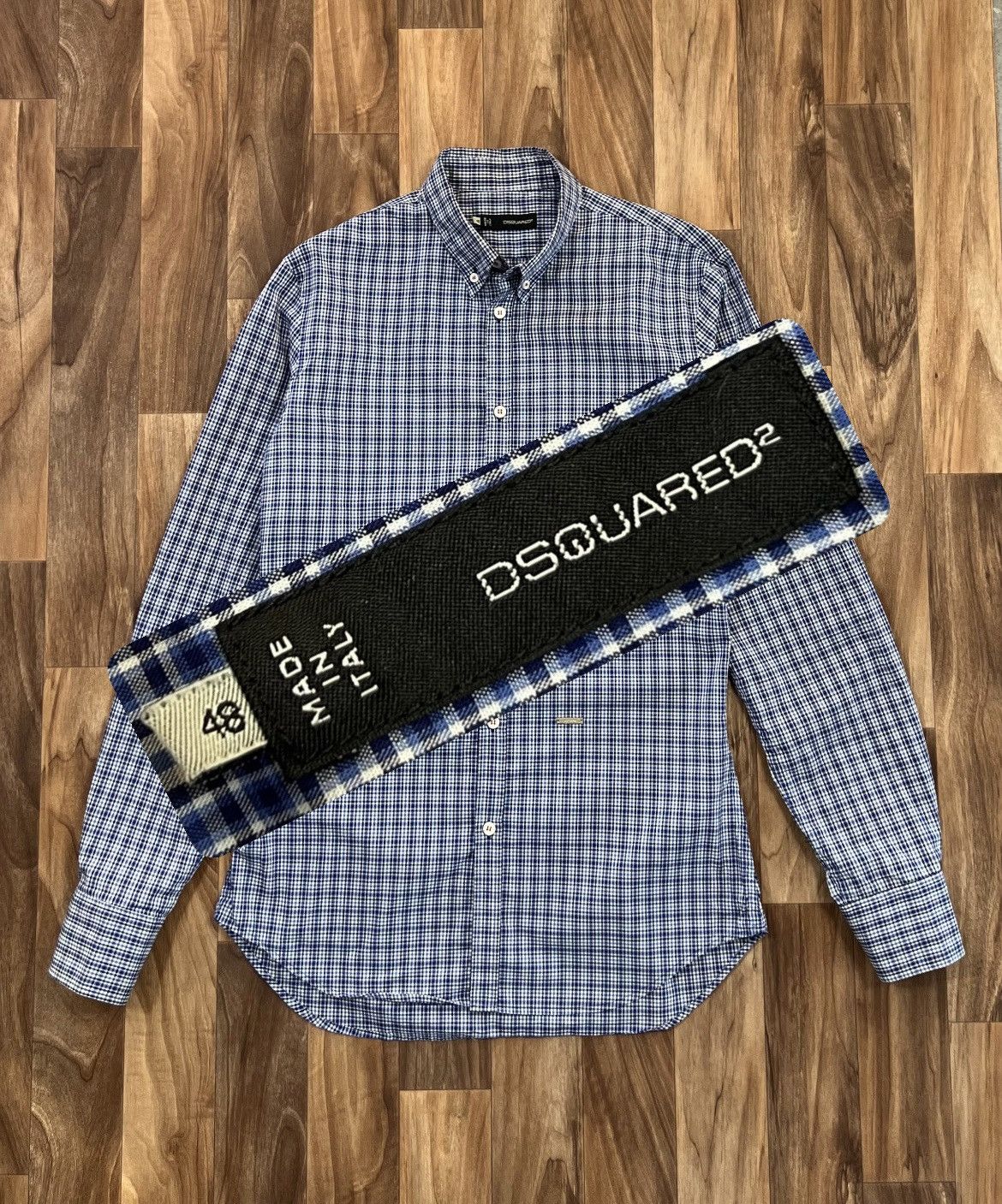 Dsquared2 Dsquared2 Checked Archive Shirt Koszula Hedi Slimane Italy Size US M / EU 48-50 / 2 - 1 Thumbnail