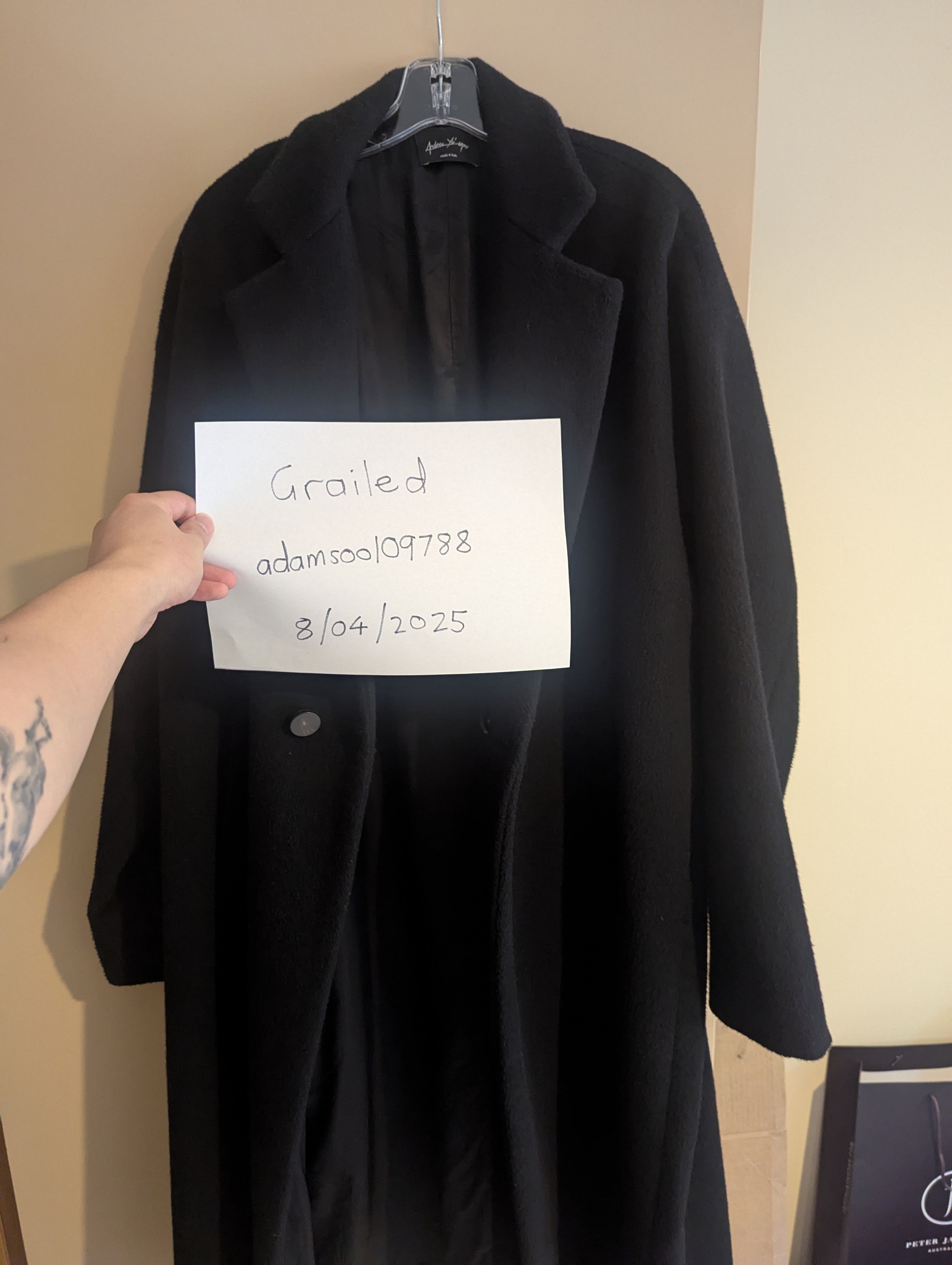Andrea Ya'aqov Long oversized wool cashmere blend coat Size US XL / EU 56 / 4 - 7 Thumbnail