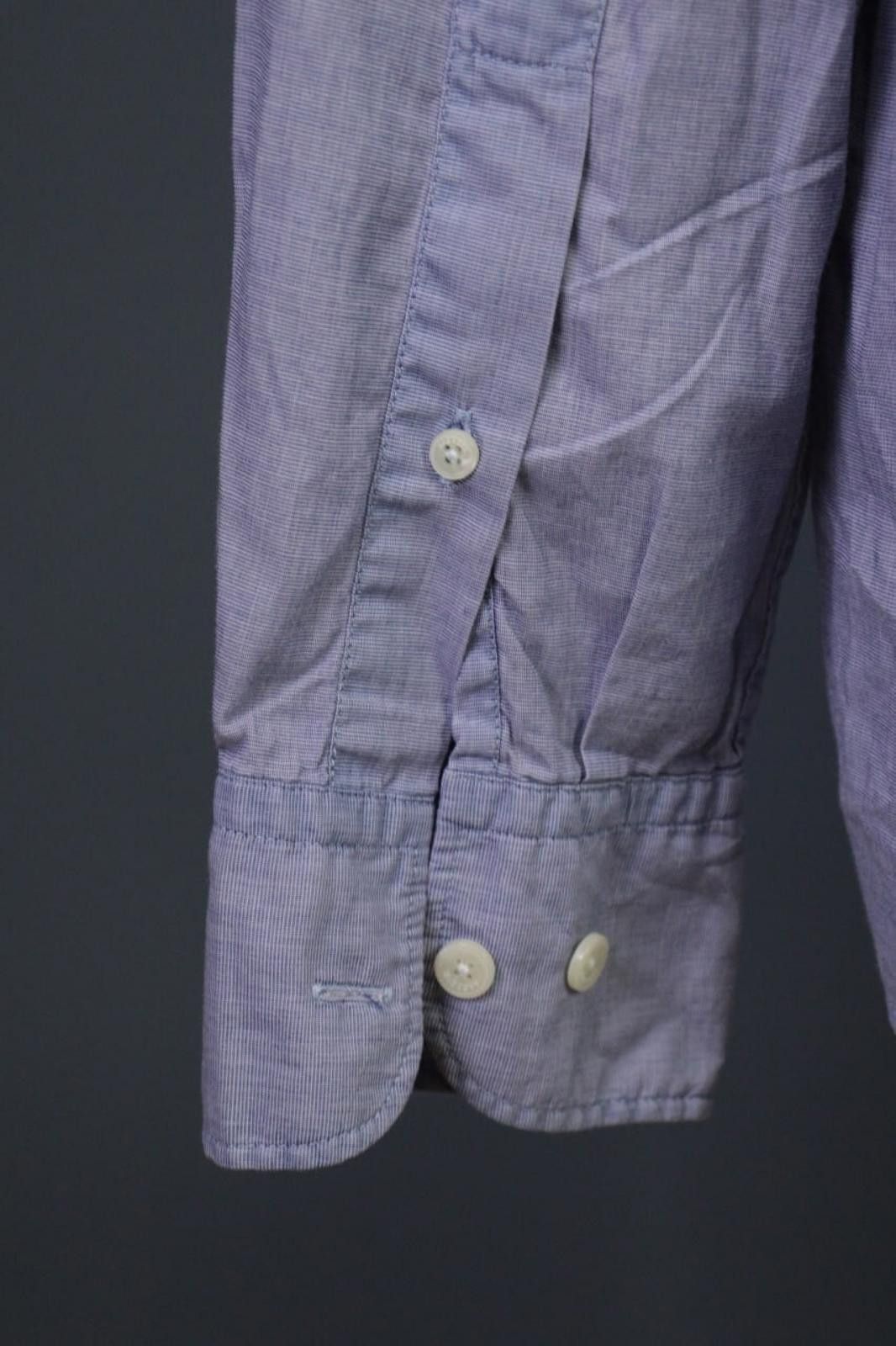 Designer Hackett London Classic Fit Gray Button Down Shirt Size L Size US L / EU 52-54 / 3 - 12 Thumbnail