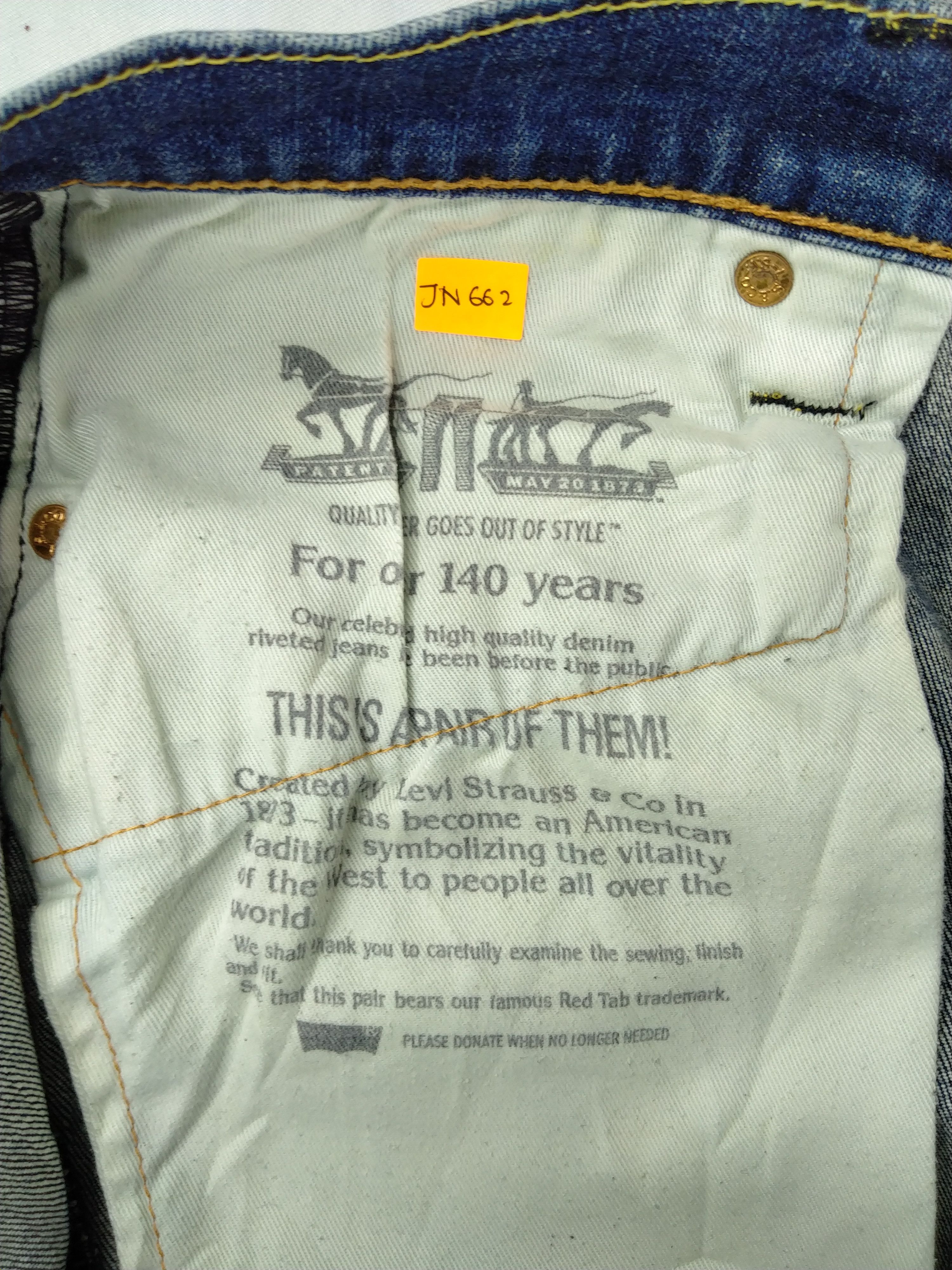 Levi's Levi's 513 Distressed Denim 33x31.5 -JN662 Size US 33 - 8 Thumbnail