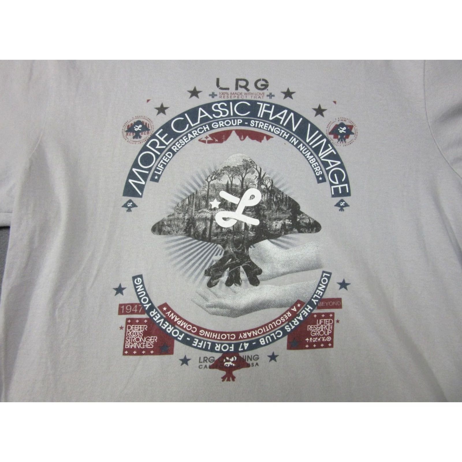 Vintage LRG Shirt Mens XL Gray Y2K Hip Hop Strength in Numbers Lifted Research Group Size US XL / EU 56 / 4 - 3 Thumbnail