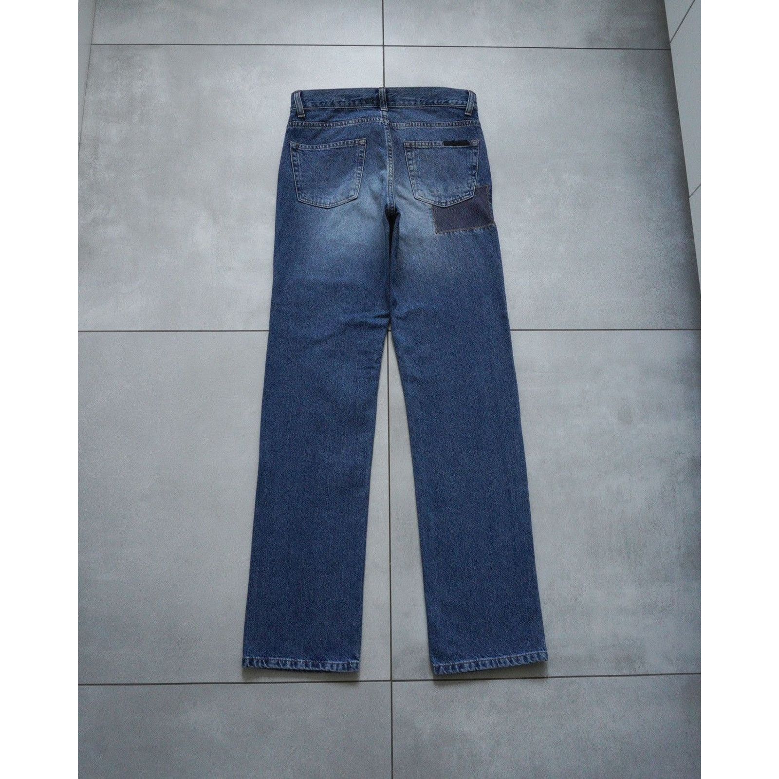 Prada Vintage fw00 prada patchwork light blue denim jeans pants Size US 29 - 5 Thumbnail