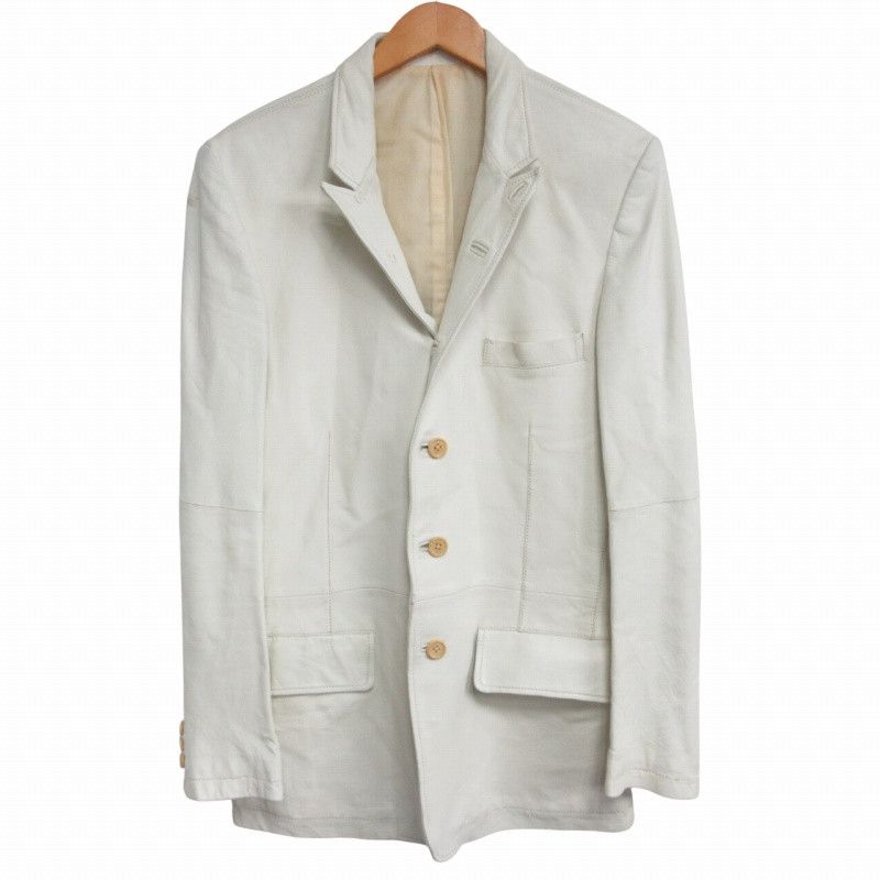Yohji Yamamoto YOHJI YAMAMOTO POUR HOMME 10AW skin leather jacket Size US M / EU 48-50 / 2 - 1 Thumbnail