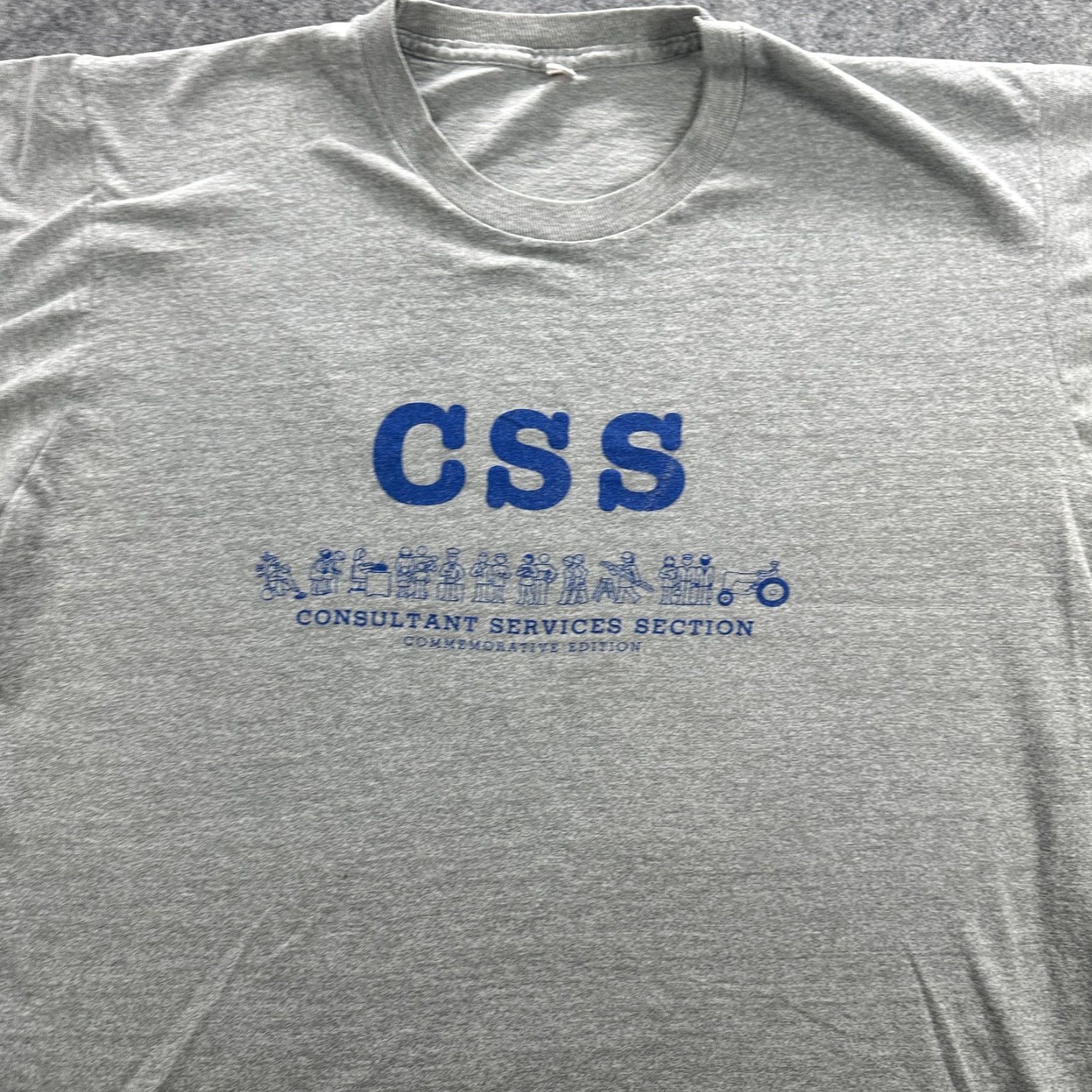 Other Vintage CSS Consultant Services Section T-Shirt Mens Extra Large 90s Graphic Print Workwear Gray Size US XL / EU 56 / 4 - 3 Thumbnail