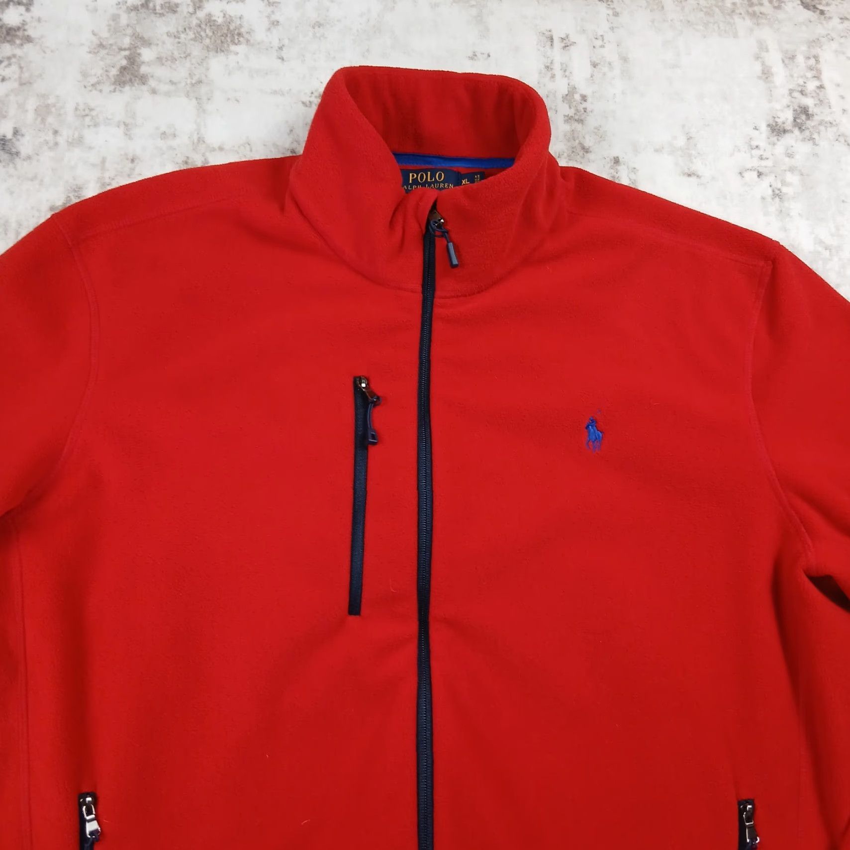 Polo Ralph Lauren Polo Ralph Lauren Performance Fleece Jacket Mens XL Red Full Zip Size US XL / EU 56 / 4 - 2 Thumbnail