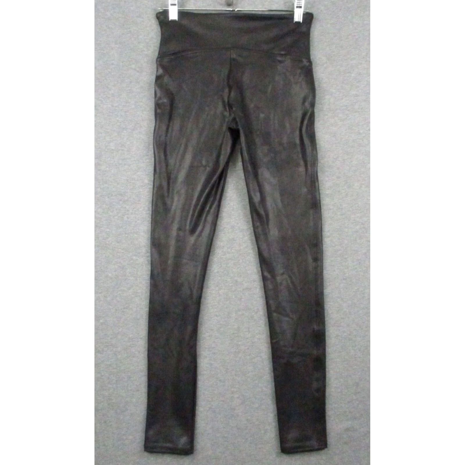 Spanx SPANX Assets All Over Faux Leather Leggings Small Women Black Shaping Pants Shaping Pants Size 28" / US 6 / IT 42 - 4 Thumbnail