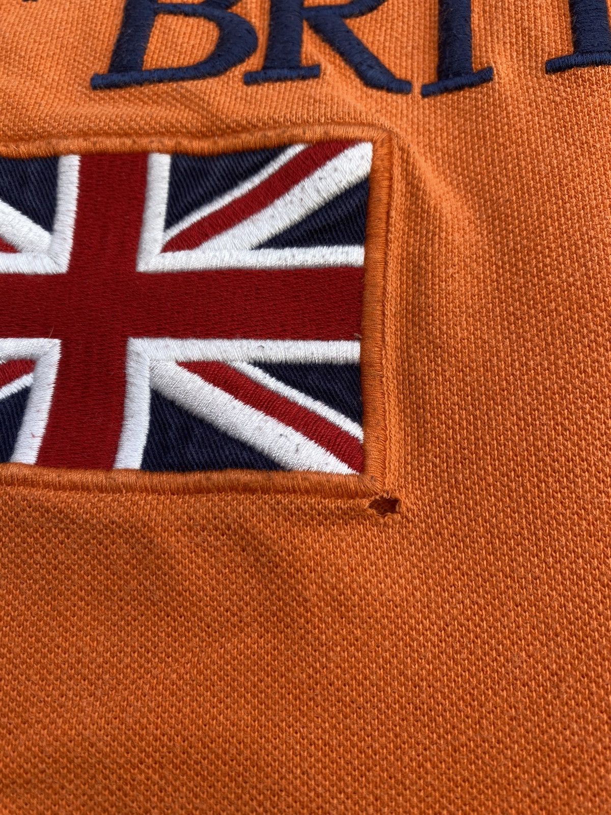 Polo Ralph Lauren × Vintage Polo Ralph Lauren Great Britain Embroidered Logo Polo Size US XXL / EU 58 / 5 - 8 Thumbnail