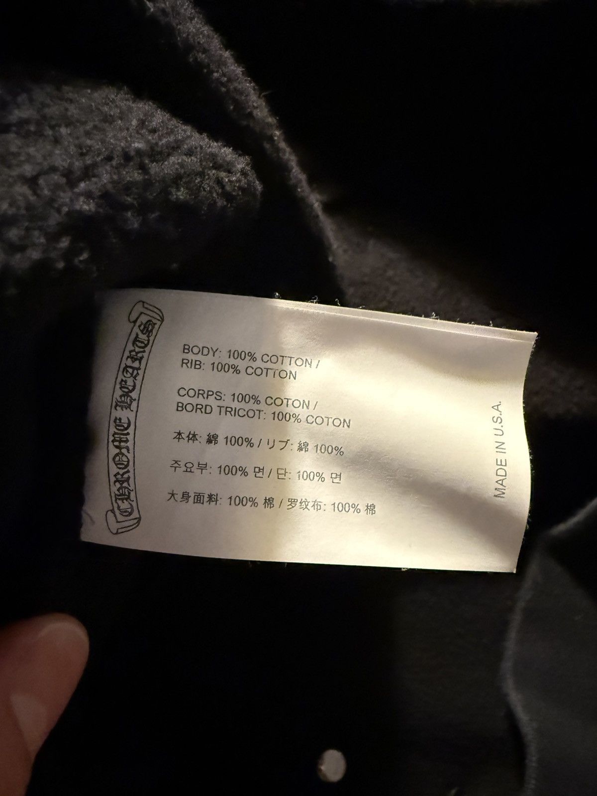 Chrome Hearts Chrome Hearts 3 Cross Embroidered Black Crewneck Size US L / EU 52-54 / 3 - 5 Thumbnail