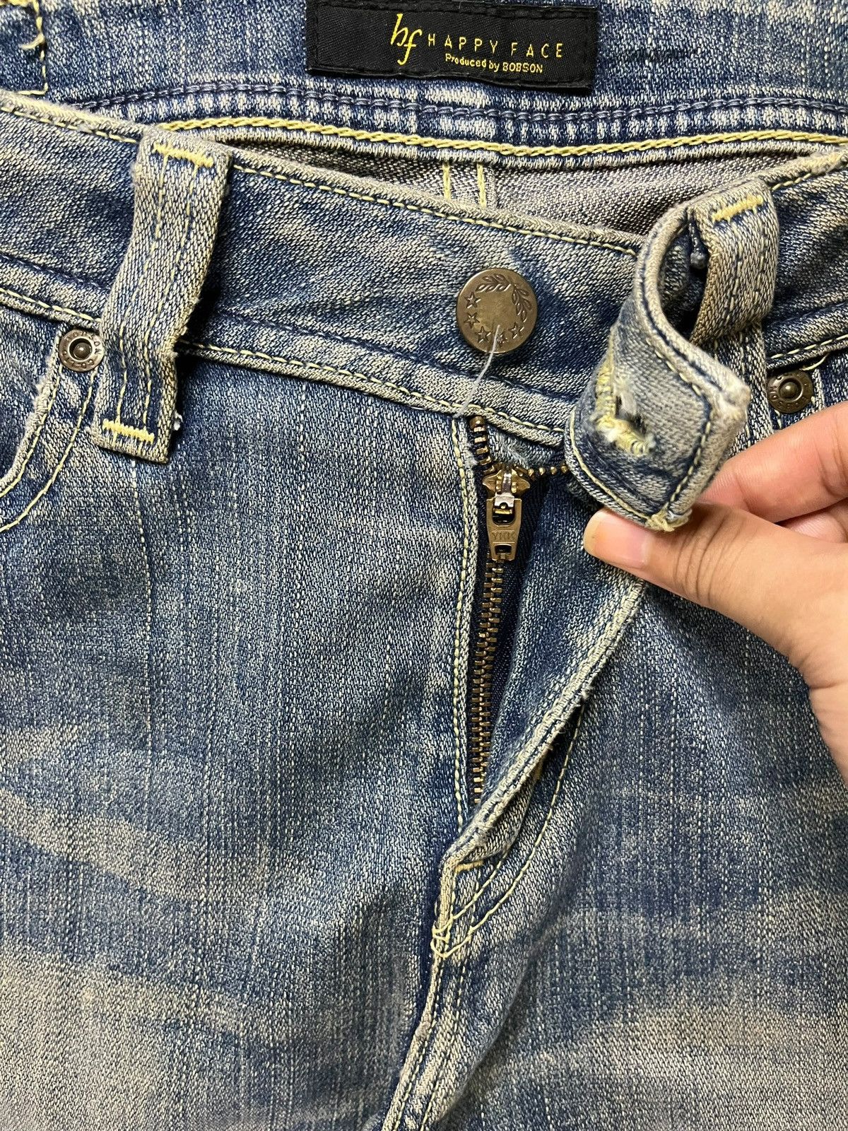 Japanese Brand SALES🔥Vintage Japanese Rusty Mud Wash Distress Flare Jeans Size 29" - 3 Thumbnail