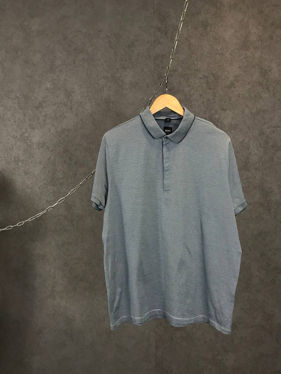Hugo Boss Hugo Boss designer striped polo tee Size US XL / EU 56 / 4 - 1 Thumbnail