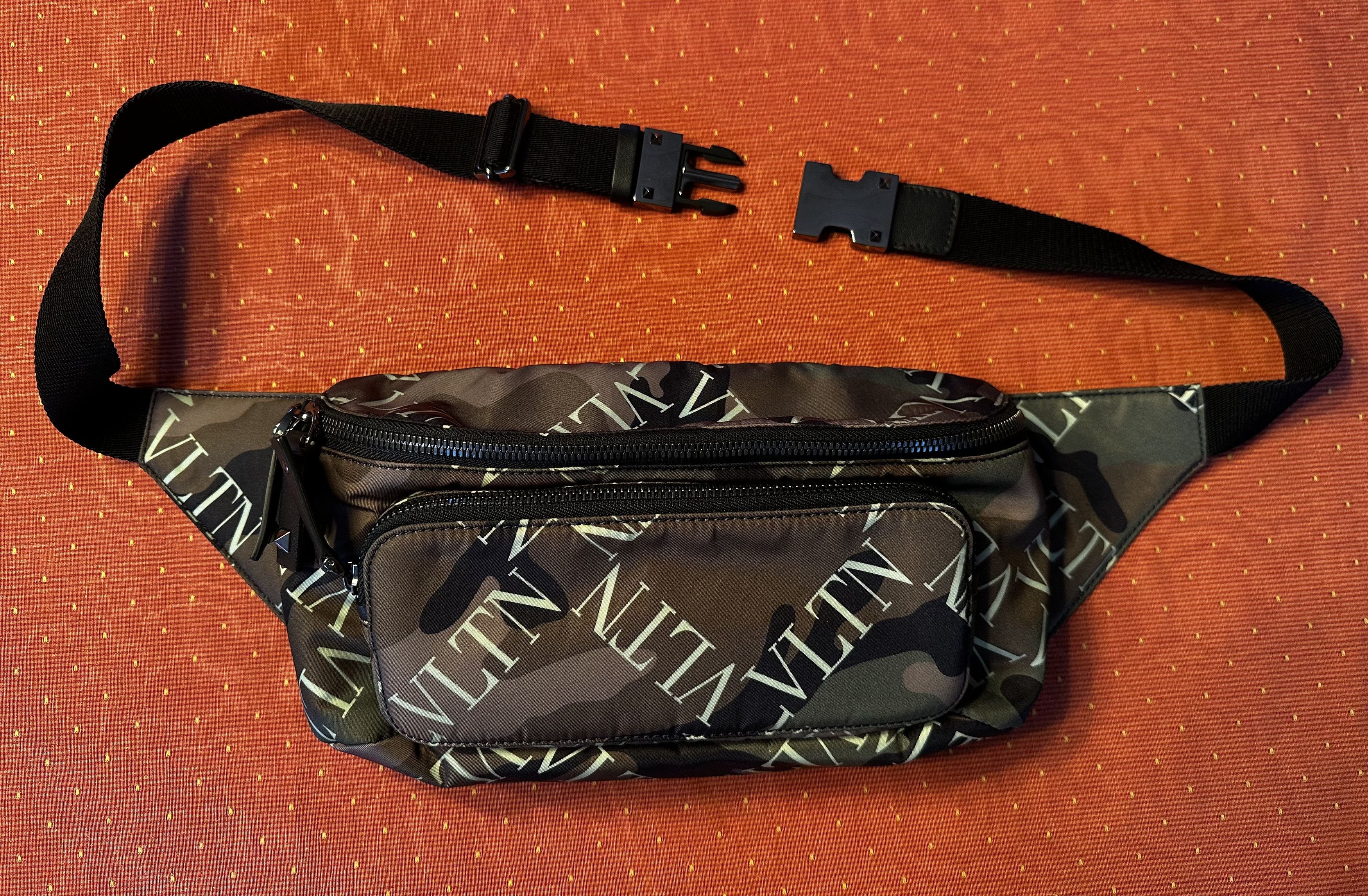 Valentino Valentino Garavani Camouflage Belt Bag canvas/leather Size ONE SIZE - 2 Thumbnail
