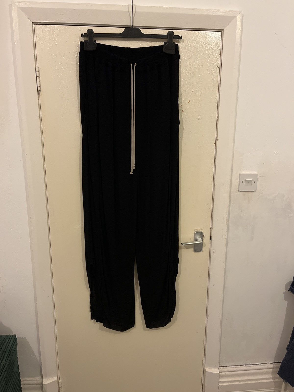 Rick Owens Rick Owens Lido S/S 24 Extra length Cupro track pants Size US 32 / EU 48 - 1 Thumbnail