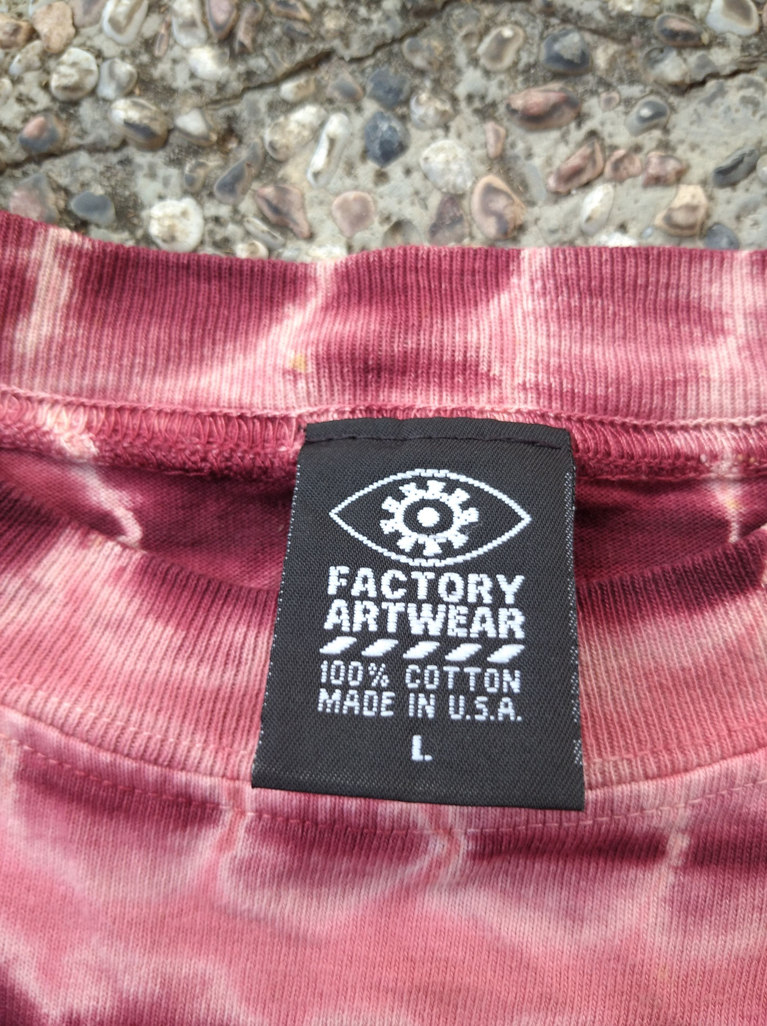 Vintage Vintage 90's tie dye blank t-shirt Size US L / EU 52-54 / 3 - 3 Thumbnail