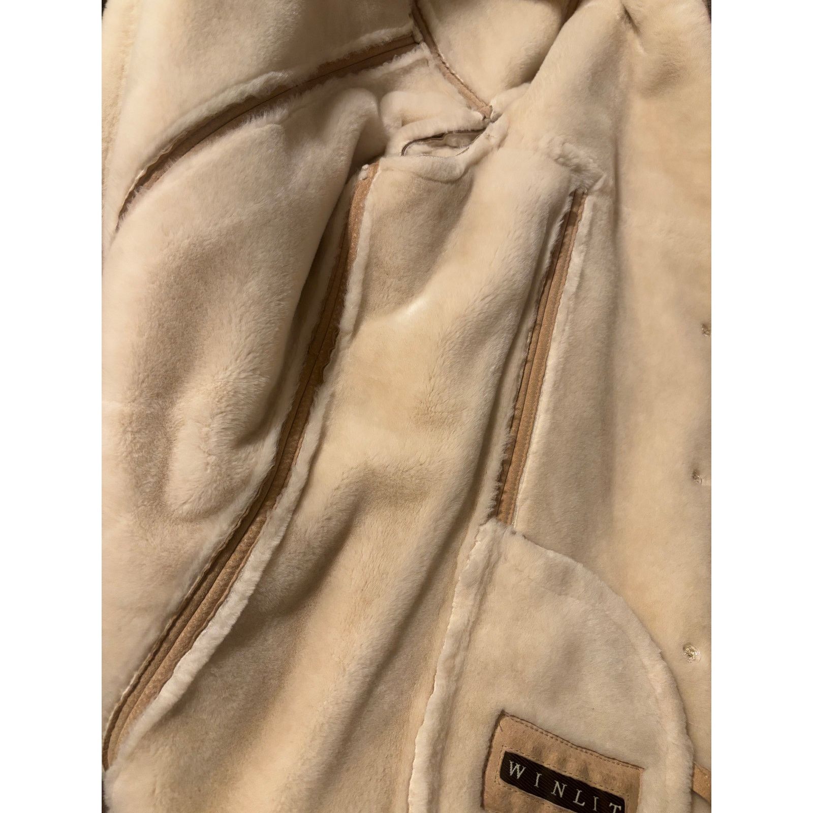 The Unbranded Brand WINLIT Genuine Leather Faux Fur Coat Size Medium Size M / US 6-8 / IT 42-44 - 8 Thumbnail