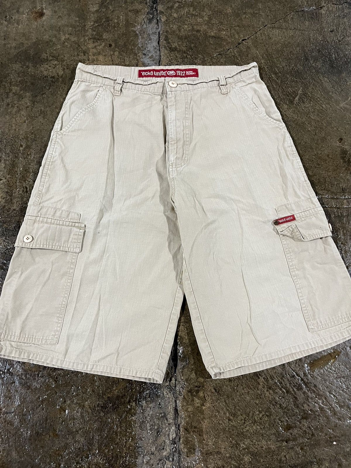 Ecko Unltd. × JNCO × Vintage Crazy Vintage Y2K Ecko UNLTD Baggy Skater Cargo Shorts Size US 32 / EU 48 - 5 Thumbnail