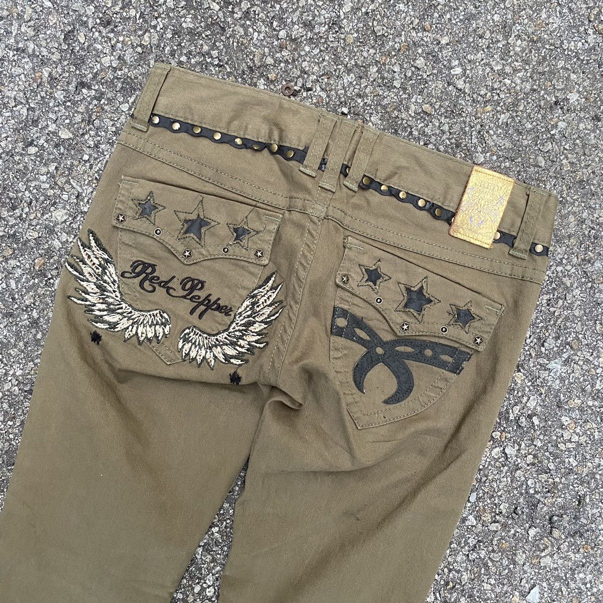 Ed Hardy Red Pepper Japanese Brand Ed Hardy Embroidered Jeans Size 28" / US 6 / IT 42 - 1 Thumbnail