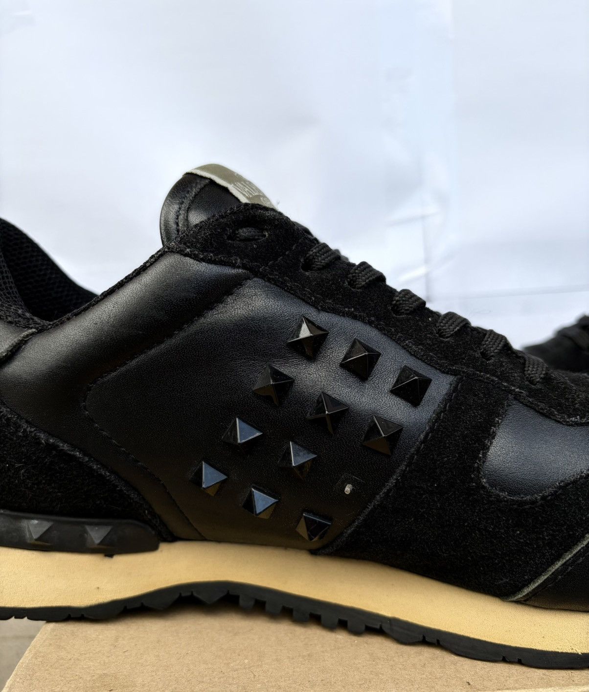 Valentino Valentino Garavani Rockstud Rockrunners Black Sneakers Size US 11 / EU 44 - 11 Thumbnail